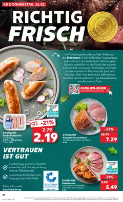 Kaufland DE - DE Folder  - Voorbeeld van een folder van Kaufland DE, geldig van 26.02.2026 | Pagina: 28 | Producten: Protein