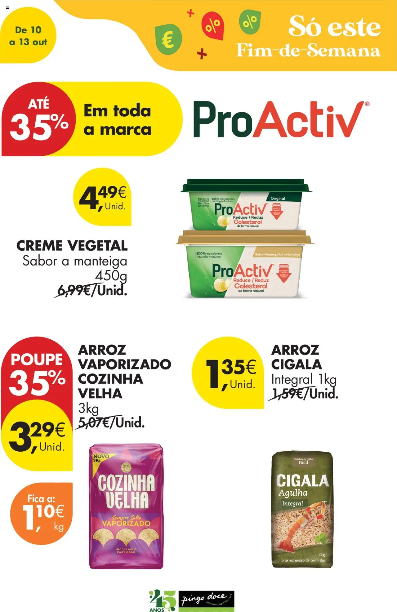 Pingo Doce Poupe Este Fim de Semana │ válido de 10.10.2025 | Página: 11 | Produtos: Manteiga, Óleo, Arroz, Creme