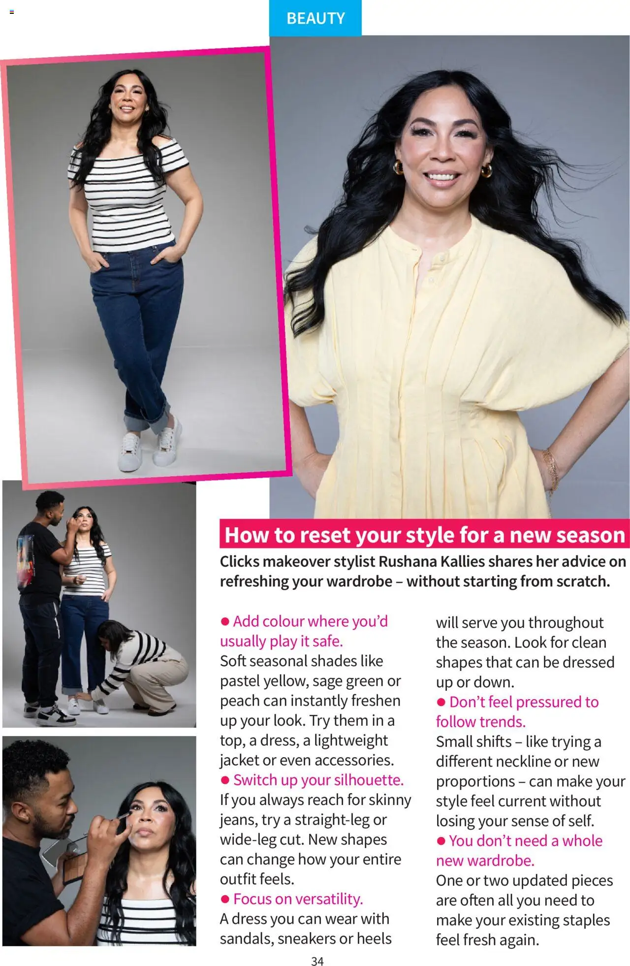 New Clicks catalogue – valid from 01.10.2025 | Page: 34 | Products: Dress, Jacket, Wardrobe, Peach