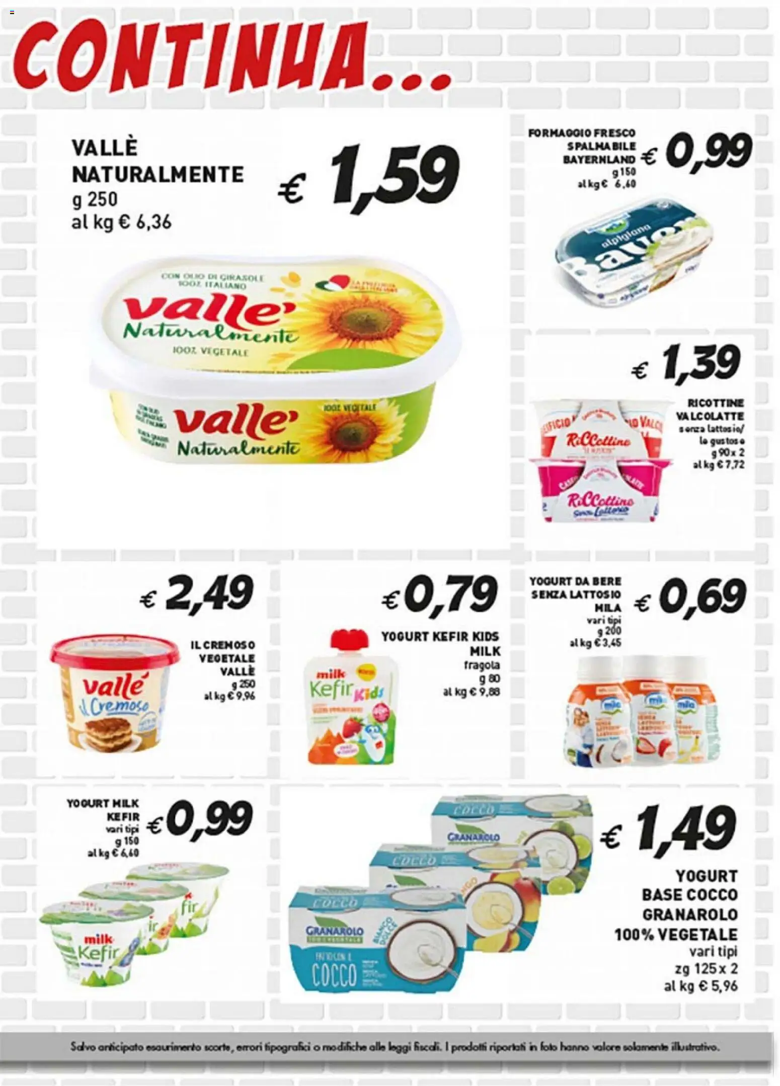 Volantino Coal del 26.03.2026 | Pagina: 3 | Prodotti: Yogurt, Formaggio, Cocco