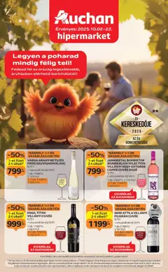 Auchan - Bor ajánlataink - amely érvényes a következő dátumtól: 02.10.2025