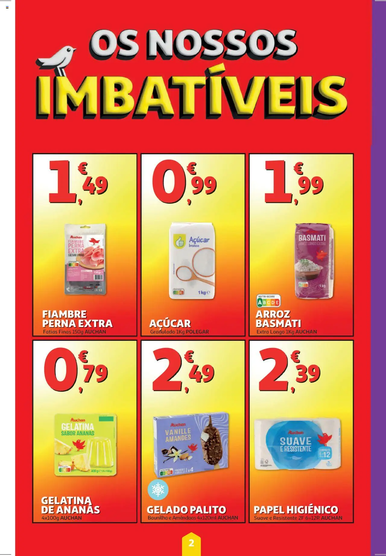 Minipreço folheto │ válido de 21.08.2025 | Página: 2 | Produtos: Amêndoas, Arroz basmati, Arroz, Açúcar