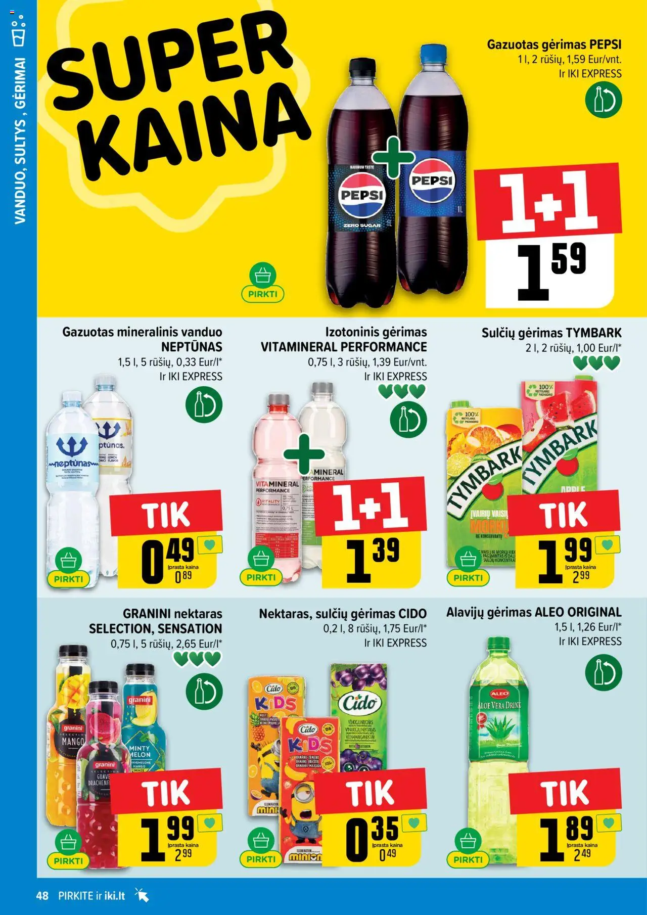IKI - Leidinys│galioja nuo 04.08.2025 | Puslapis: 48 | Prekių: Mineralinis vanduo