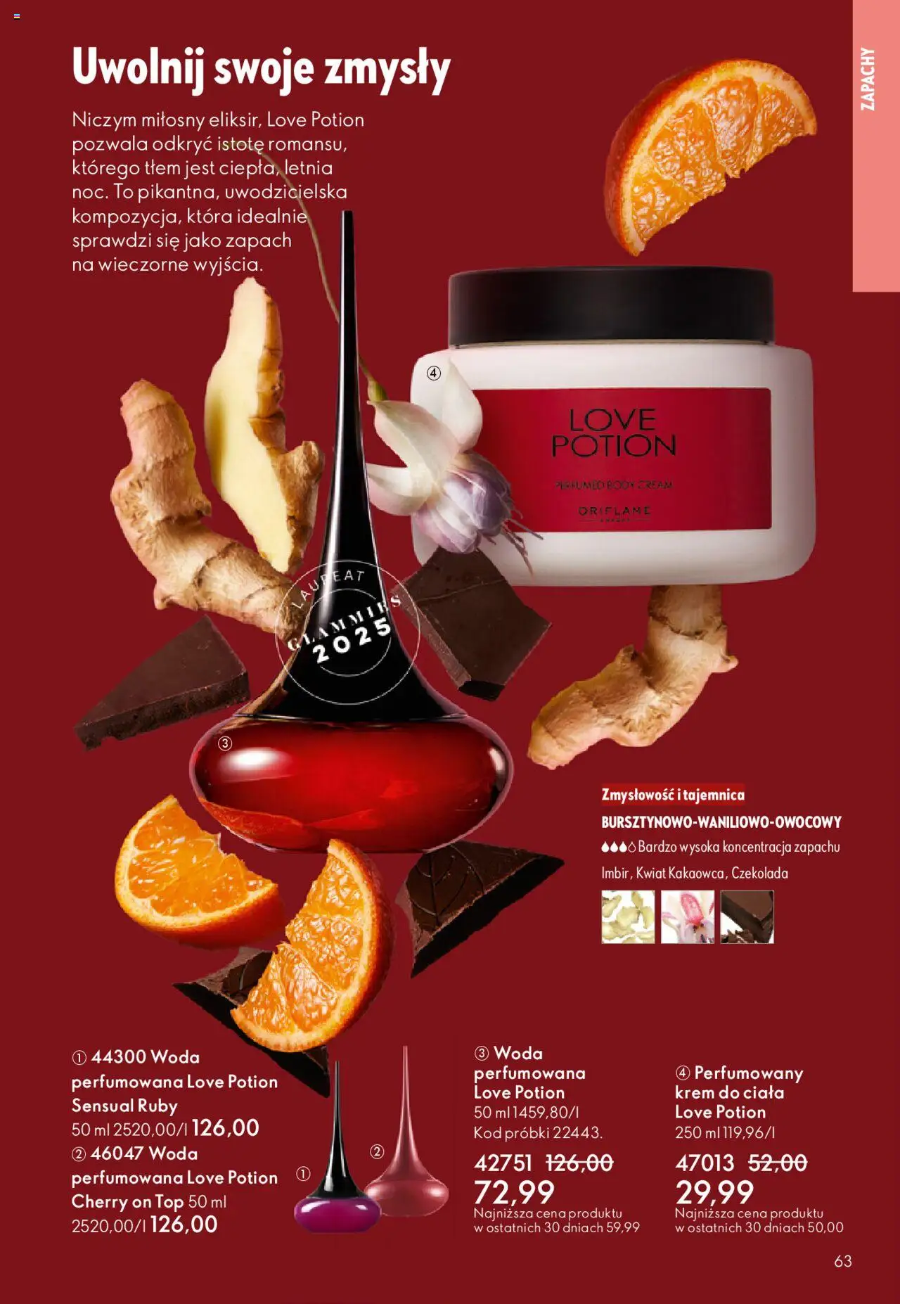 Oriflame Katalog 15 2025 od 22.10.2025 | Strona: 63 | Produkty: Top, Czekolada, Krem do ciała, Krem