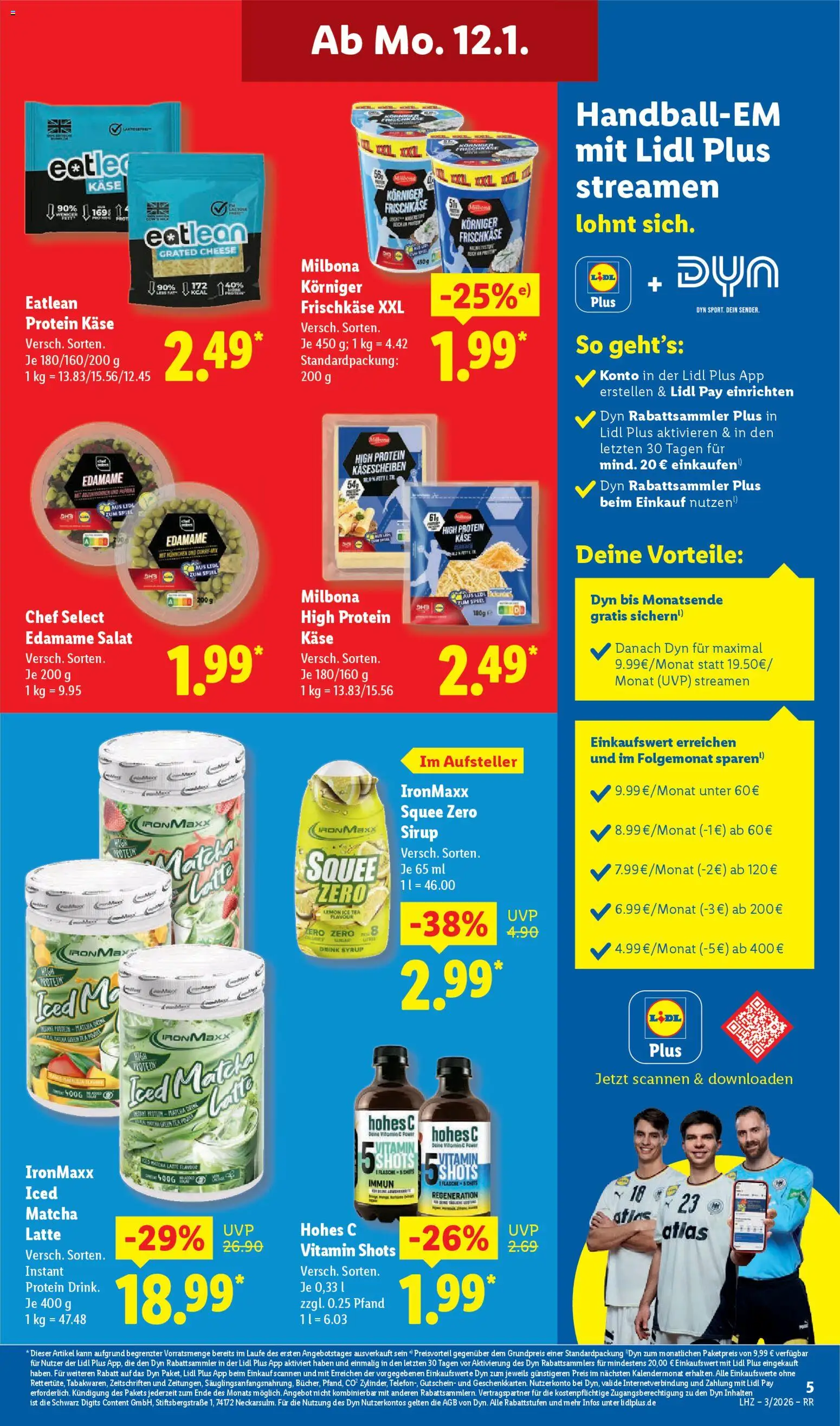 Lidl Prospekt Bestwig – gültig ab 12.01.2026 | Seite: 15 | Produkte: Spiel, Käse, Sirup, Salat