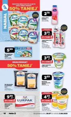 Netto gazetka - Spożywcza od 28.07.2025 | Strona: 10 | Produkty: Ser favita, Mięta, Ser, Owoce