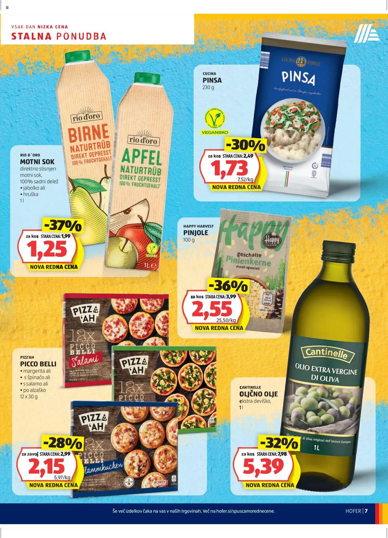 Hofer SI katalog | vrijedi od 09.10.2025 | Stranica: 7 | Proizvodi: Pizza, Sok