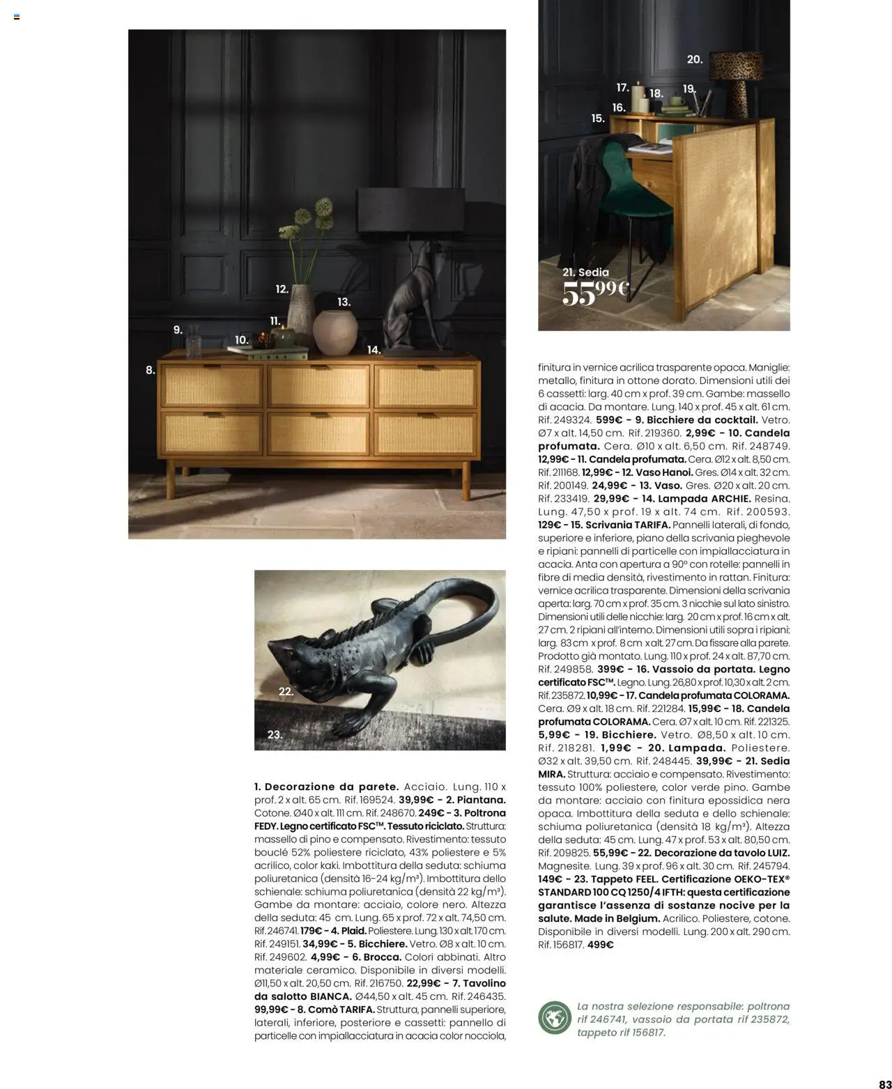 Volantino Maisons du Monde del 27.08.2025 | Pagina: 83 | Prodotti: Vassoio, Poltrona, Tavolo, Sedia