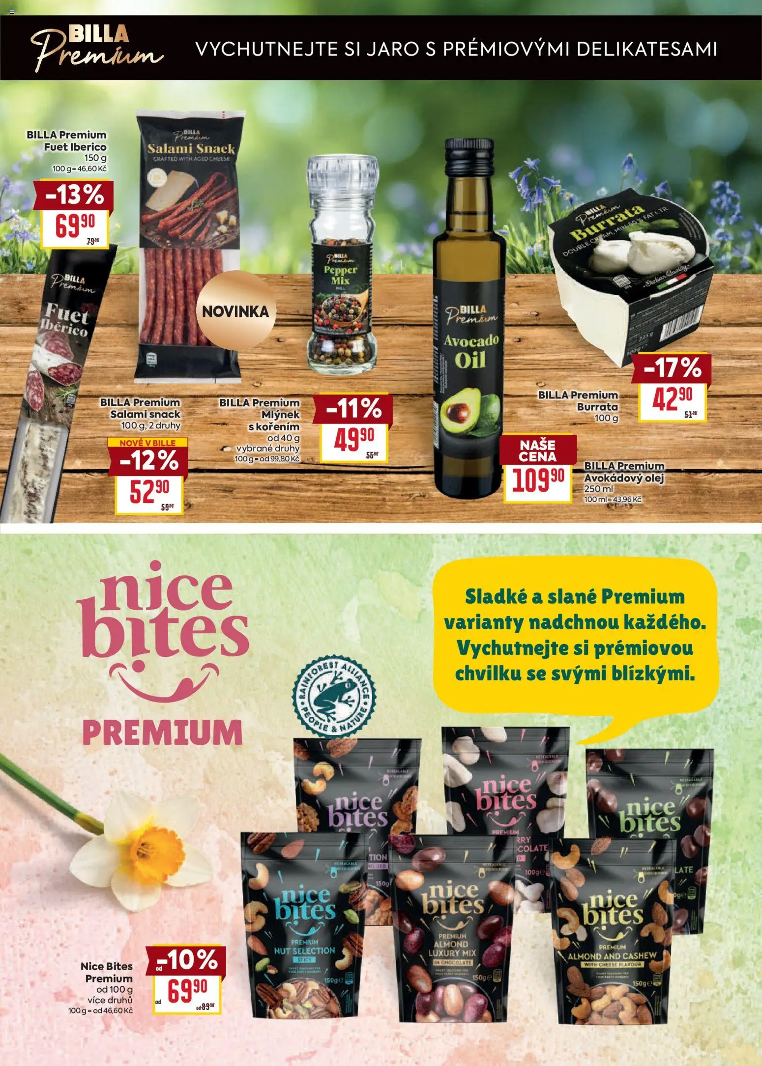 Billa leták - Velikonoce od 04.03.2026 | Strana: 14 | Produkty: Olej, Burrata, Mlýnek, Fuet