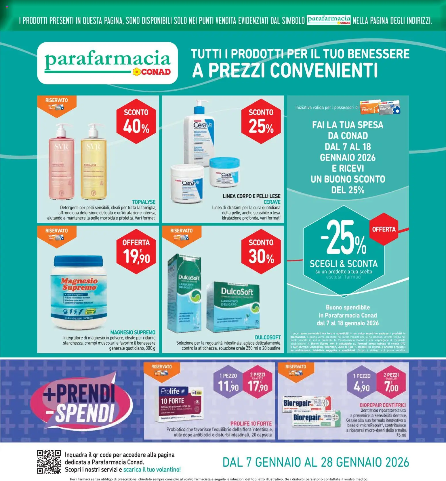 Volantino Conad del 07.01.2026 | Pagina: 23 | Prodotti: Dentifricio, Latte