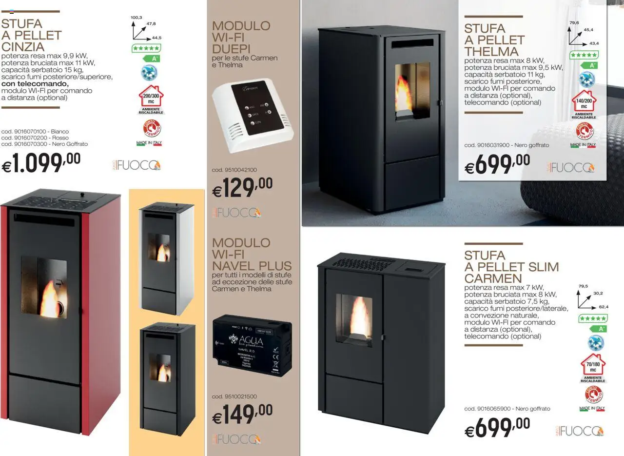 Volantino Brico OK del 11.09.2025 | Pagina: 2 | Prodotti: Pellet, Telecomando, Stufa a pellet, Stufa