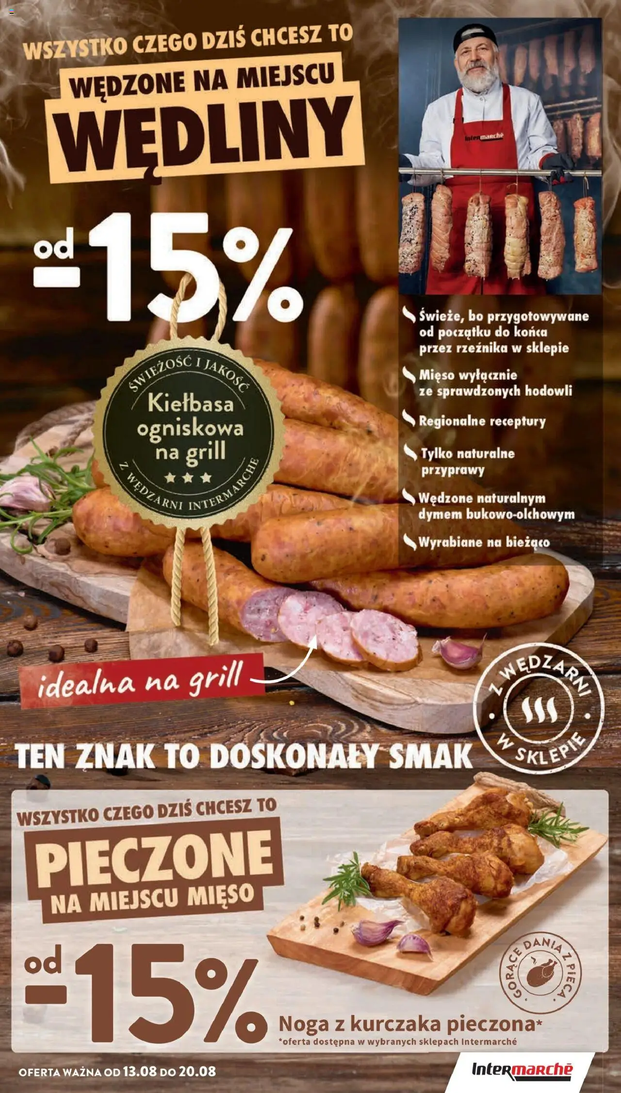 Intermarche Gazetka od 13.08.2025 | Strona: 9 | Produkty: Kiełbasa, Mięso, Grill, Wędliny