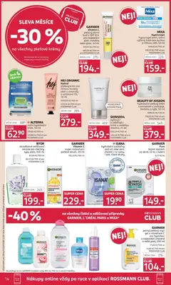 Náhled letáku GARNIER Vitamin C pleťový denní fluid s SPF 50+ pro rozjasnění pleti, invisible nebo glow, 40 ml, Pleťový denní fluid s SPF 50+ pro rozjasnění pleti, invisible nebo glow, 40 ml od 19.11.2025 | Strana: 14 | Produkty: Vegan, Makeup, Mycí gel, Glycerin