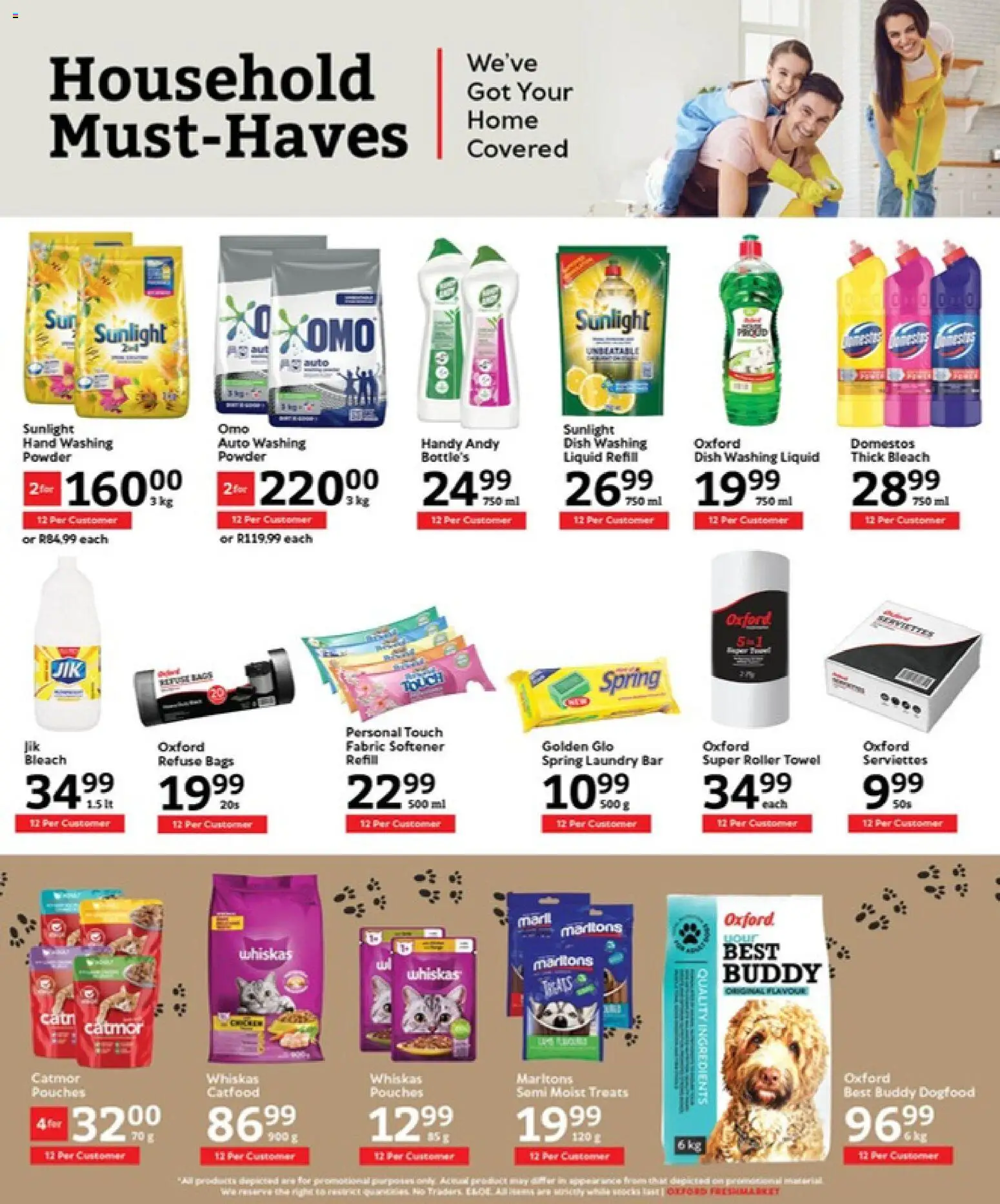 New Oxford Freshmarket catalogue – valid from 08.04.2026 | Page: 15 | Products: Towel, Bleach, Powder, Fabric softener