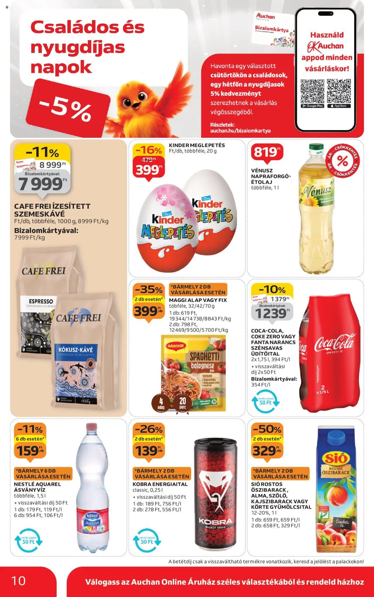 Auchan akciós ujság - amely érvényes a következő dátumtól: 11.09.2025 | Oldal: 10 | Termékek: Körte, Fanta, Ásványvíz, Narancs