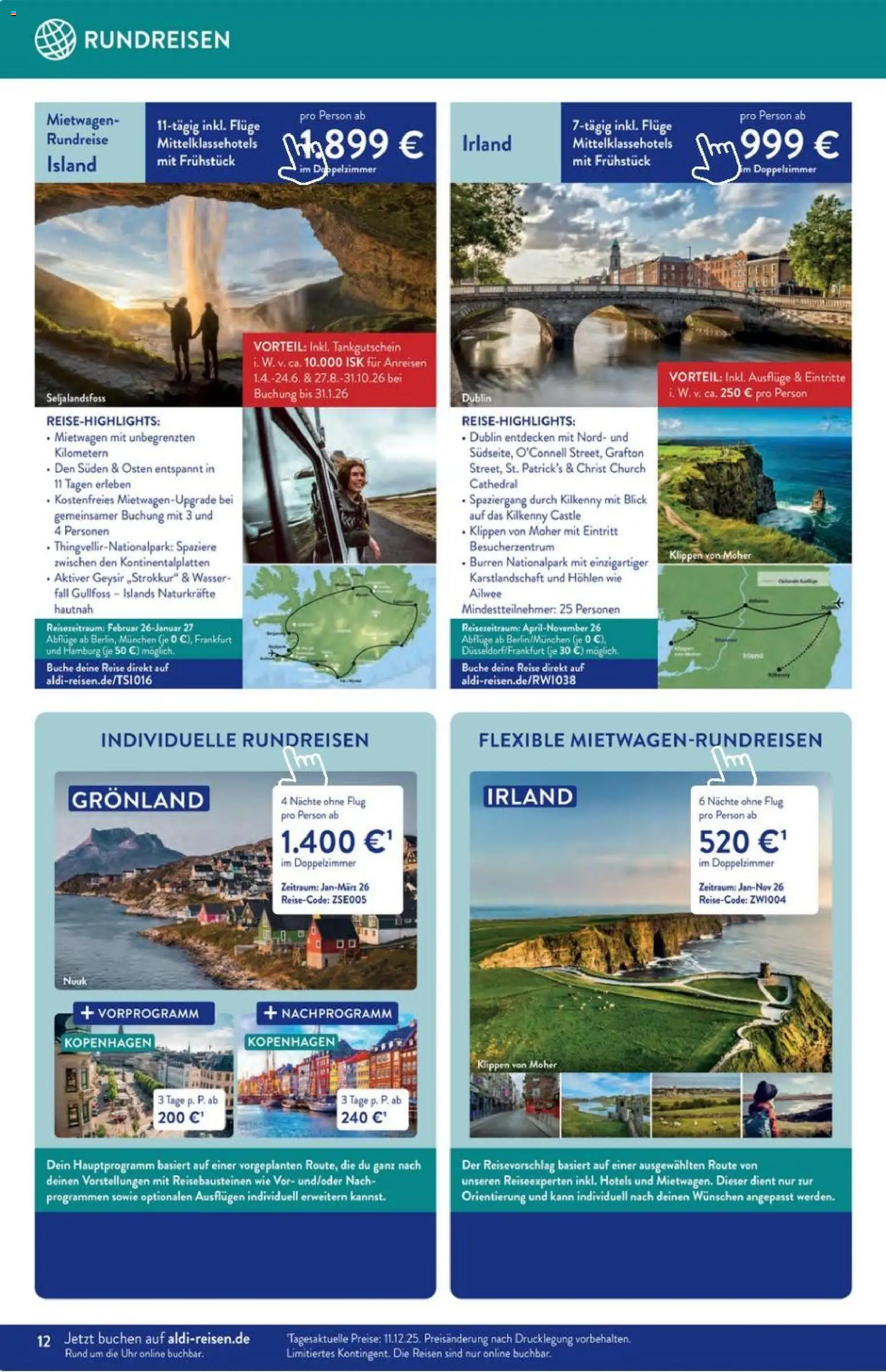 Aldi Reisen Prospekt 	 – gültig ab 01.01.2026 | Seite: 12