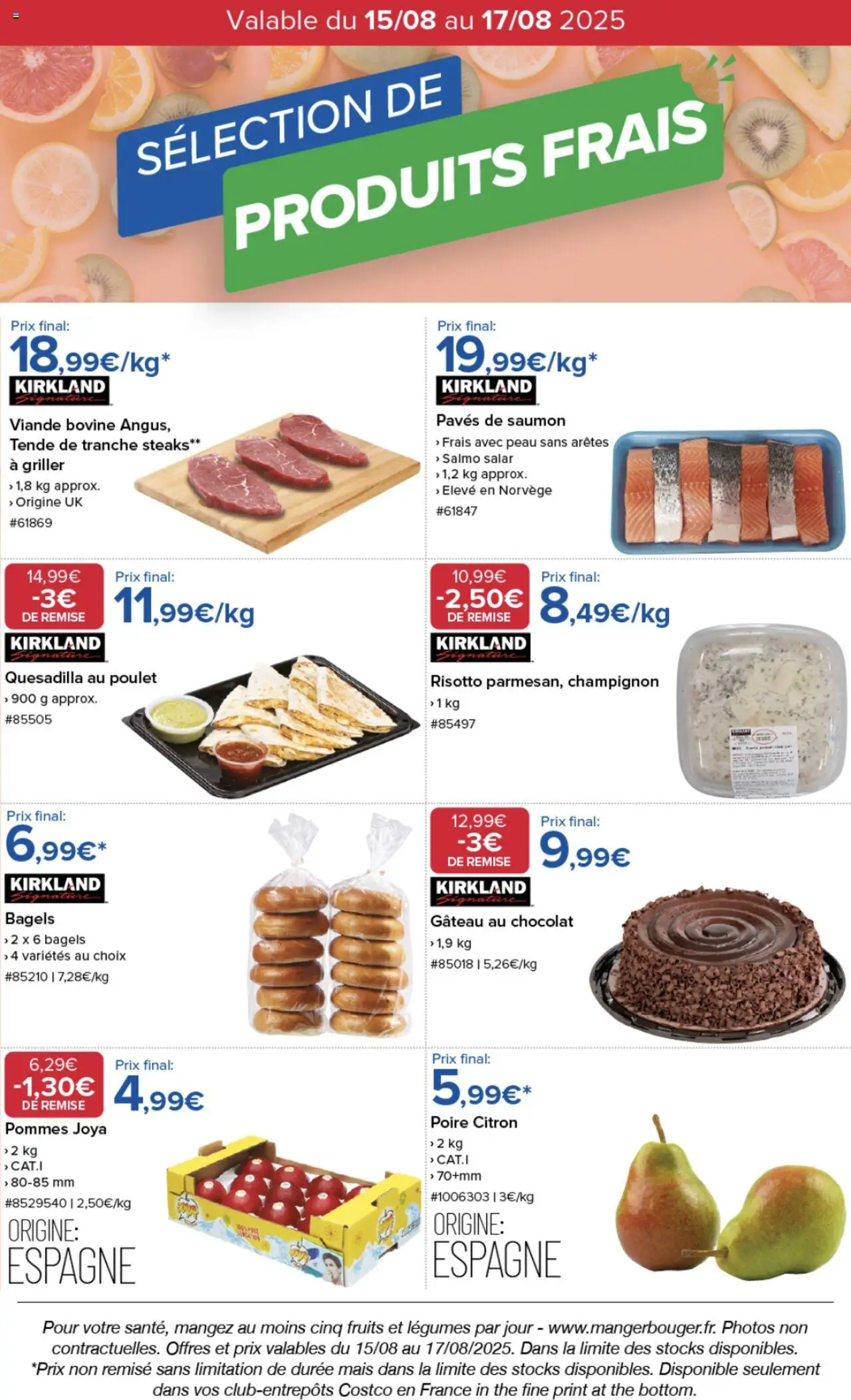  | Page: 1 | Produits: Citron, Chocolat, Viande, Saumon