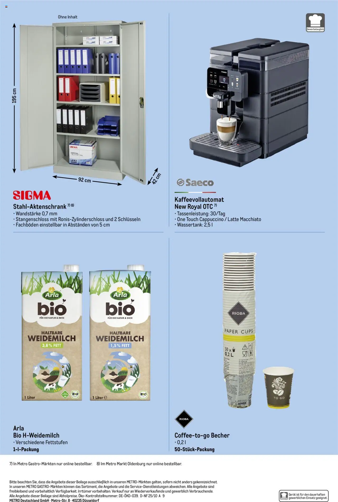 Metro  Office Sortiment – gültig ab 01.10.2025 | Seite: 18 | Produkte: Kaffeevollautomat