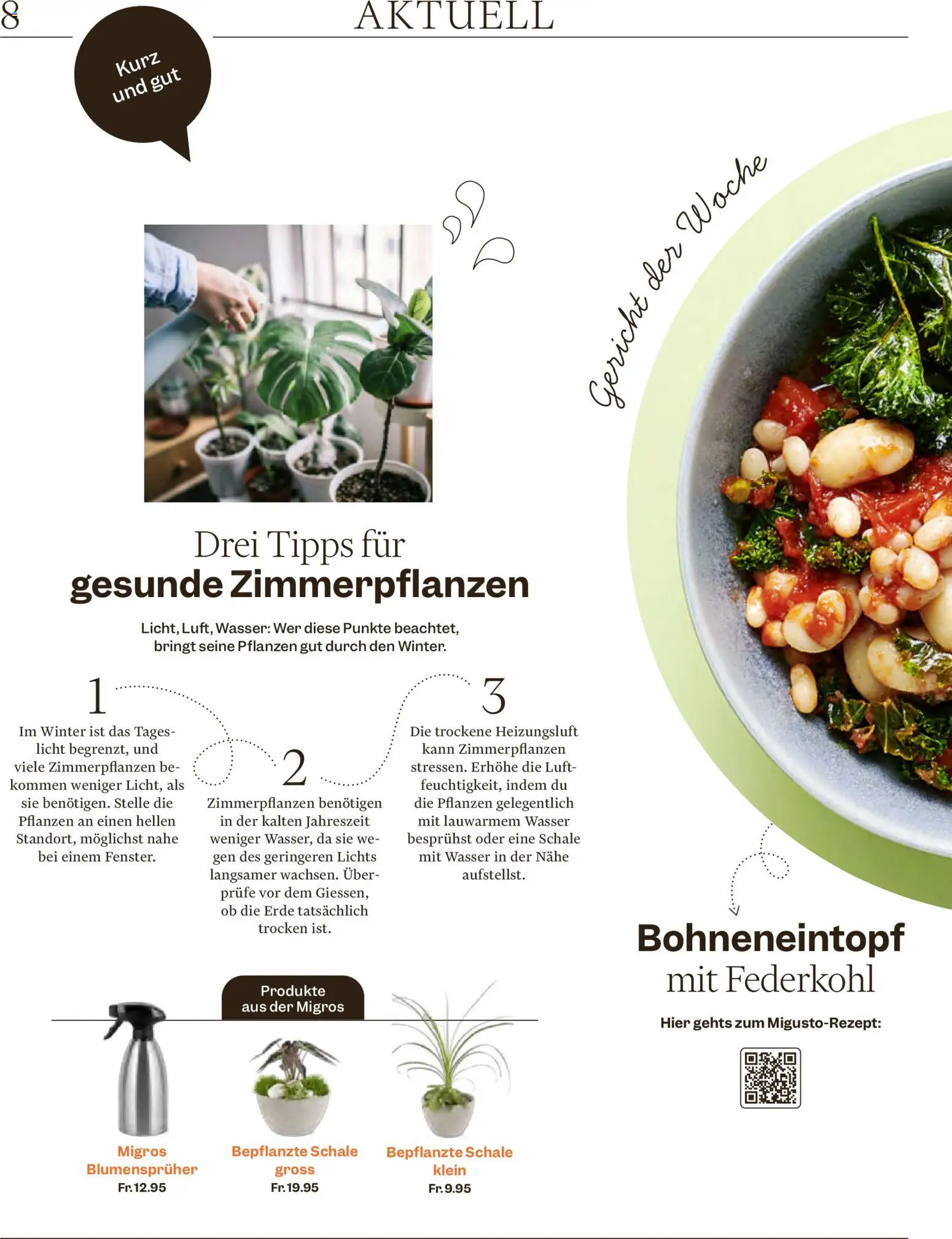 Migros Magazin – gültig ab 19.01.2026 | Seite: 8 | Produkte: Wasser
