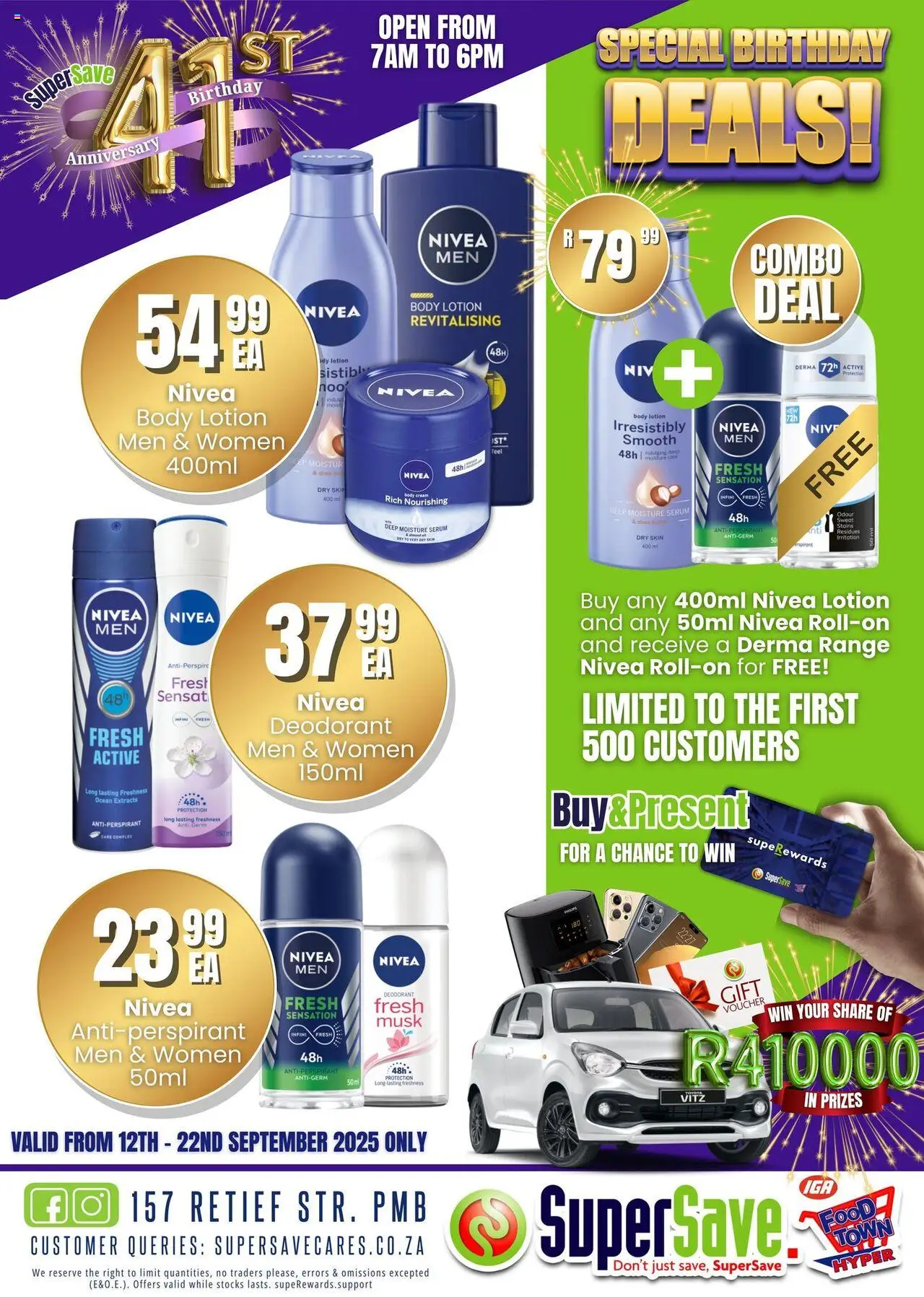 New Super Save catalogue – valid from 16.09.2025 | Page: 37 | Products: Serum, Cream, Deodorant, Lotion