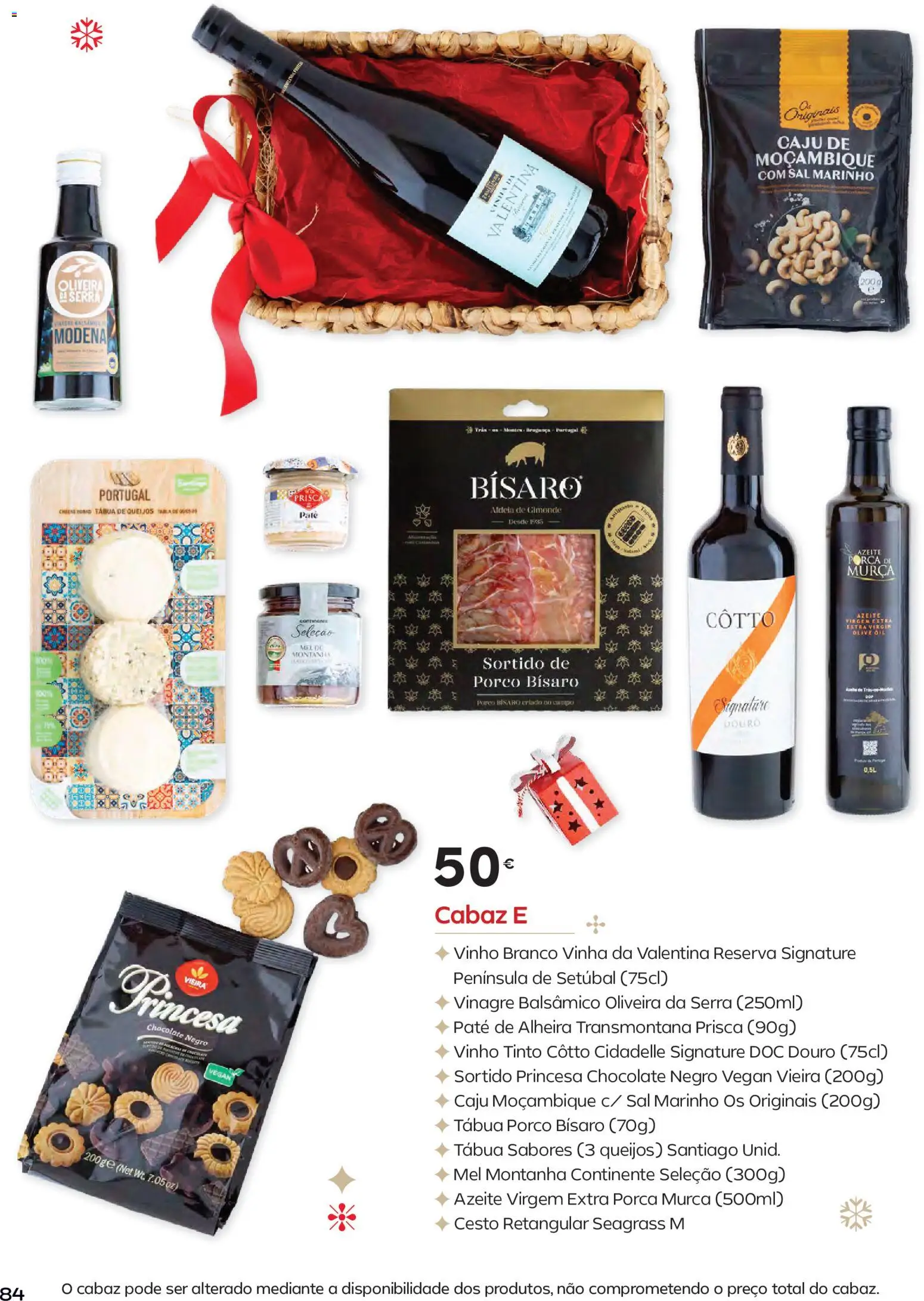 Continente - Natal │ válido de 11.11.2025 | Página: 84 | Produtos: Vinagre, Vinagre balsâmico, Tábua, Vinho