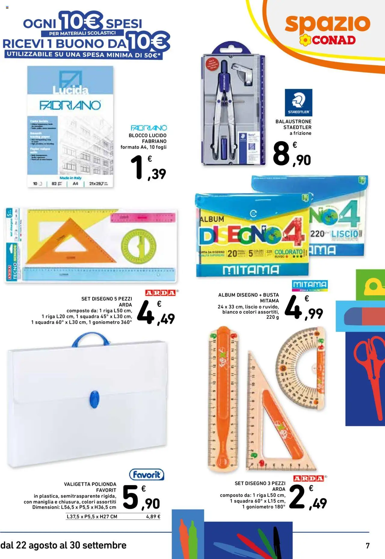 Volantino Spazio Conad del 22.08.2025 | Pagina: 7 | Prodotti: Valigetta
