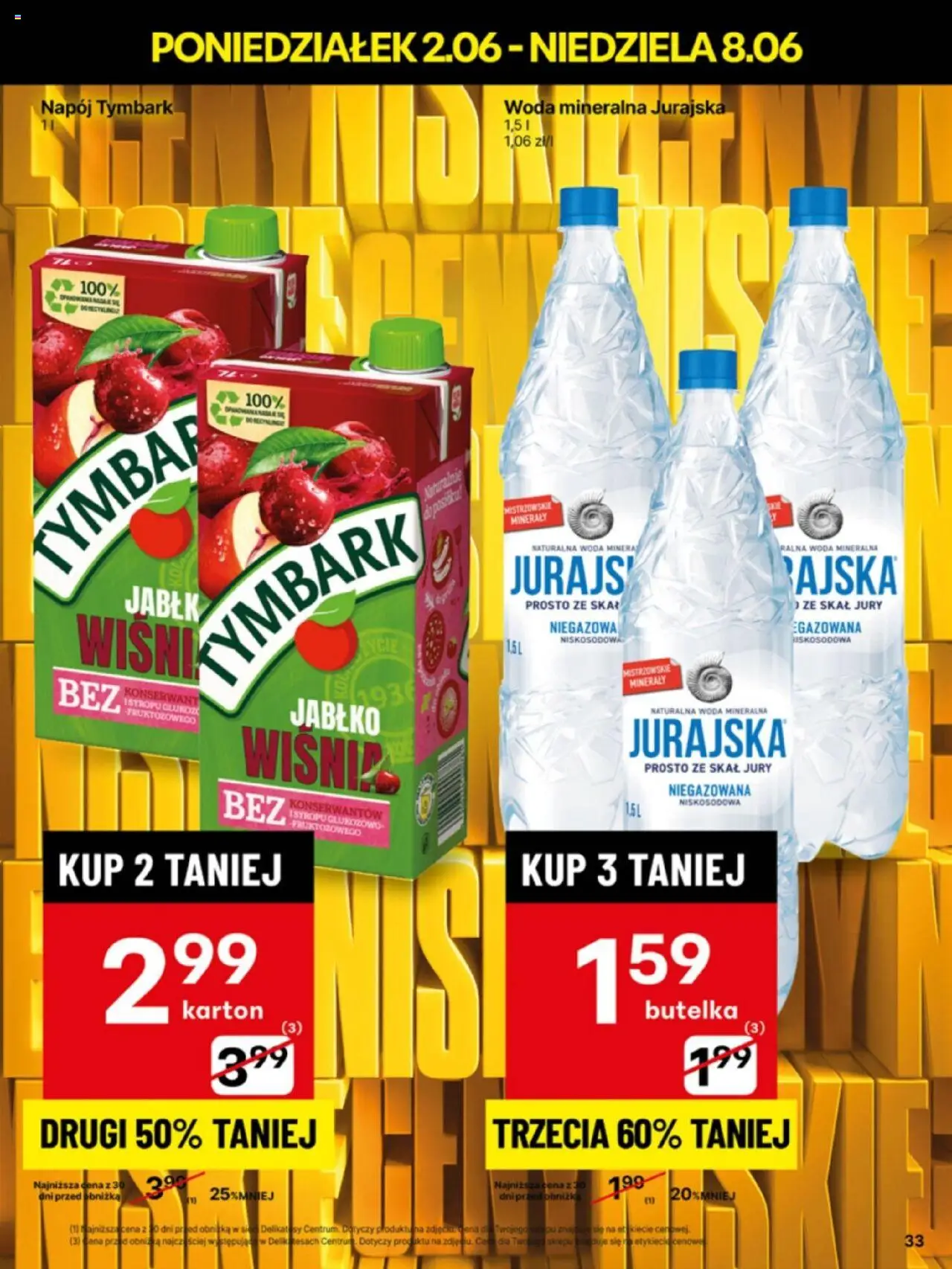 Delikatesy Centrum Gazetka - Sklepy Własne od 02.06.2025 | Strona: 33 | Produkty: Delikatesy, Woda