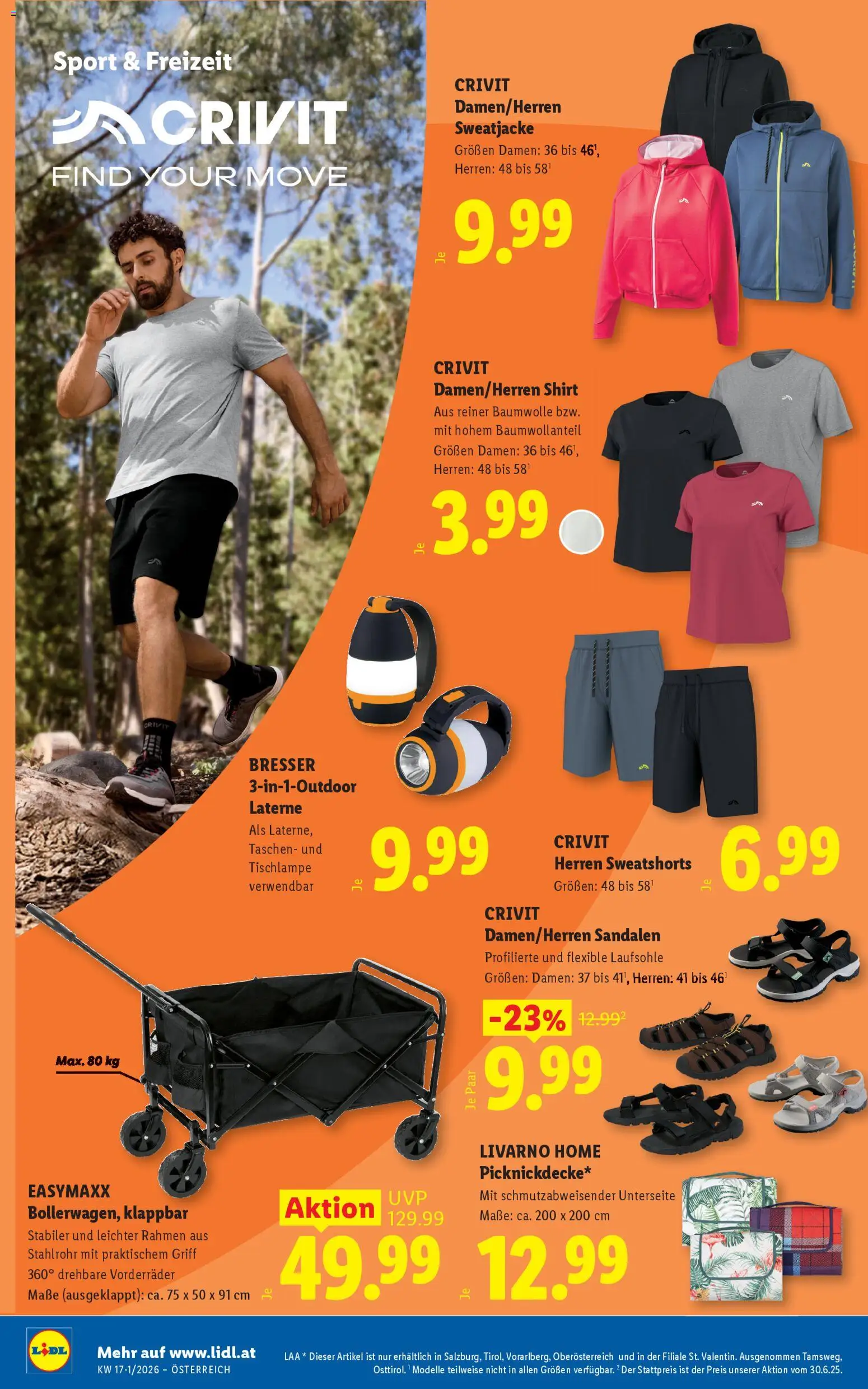 Lidl Flugblatt - Altenmarkt im Pongau, St. Johann im Pongau, Zell am See gültig ab 16.04.2026 | Seite: 35 | Produkte: Sandalen