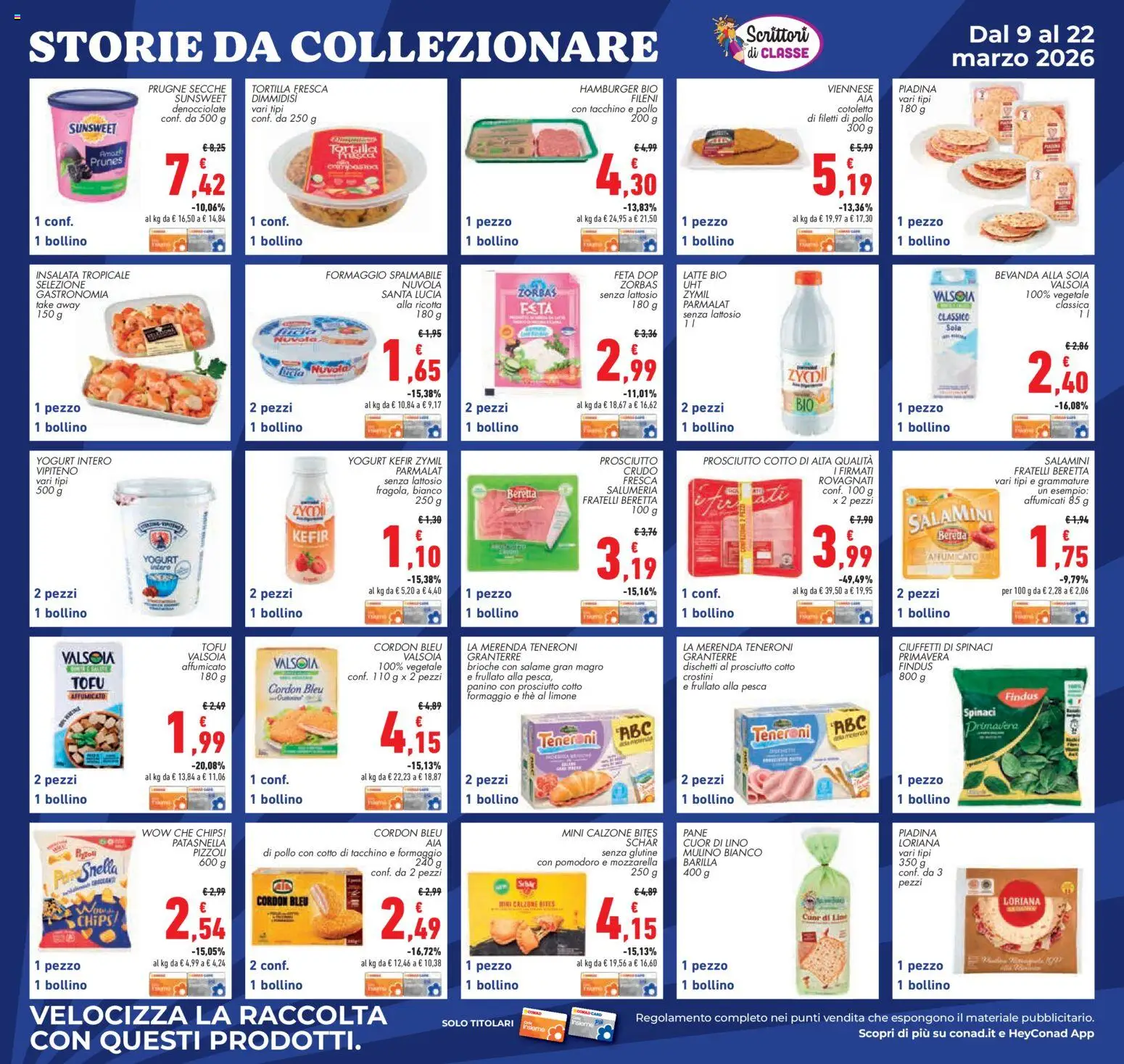 Volantino Conad del 11.03.2026 | Pagina: 27 | Prodotti: Pane, Pomodoro, Spinaci, Feta