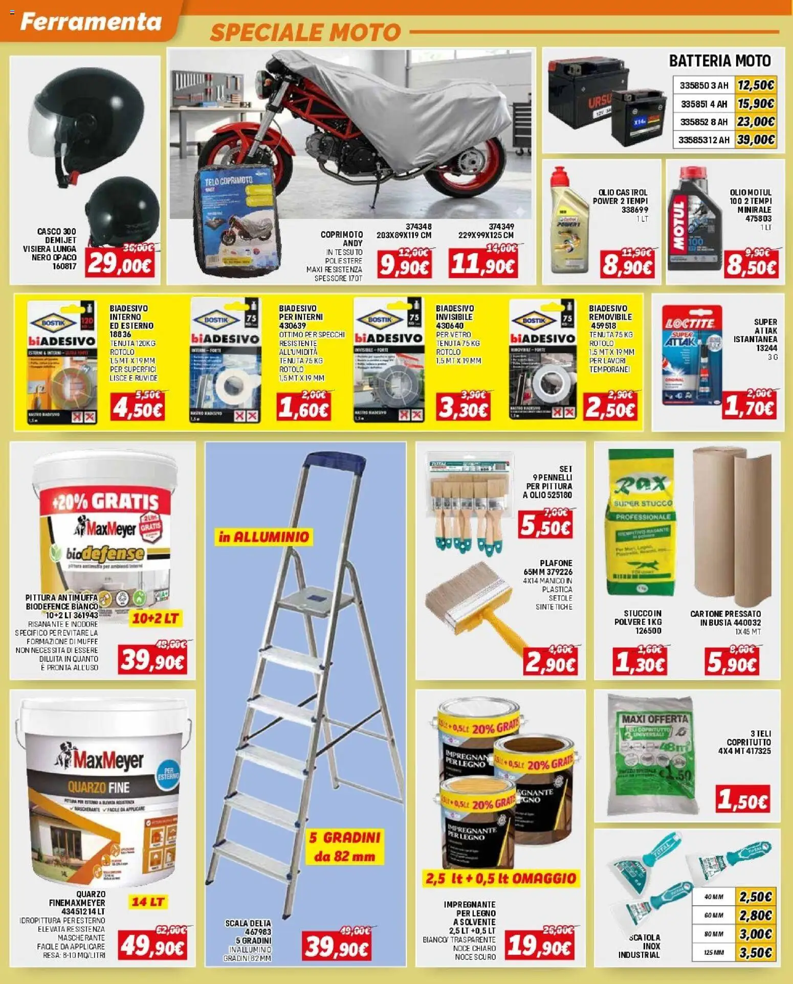 Volantino Orizzonte del 09.04.2026 | Pagina: 10 | Prodotti: Olio, Stucco, Alluminio, Batteria