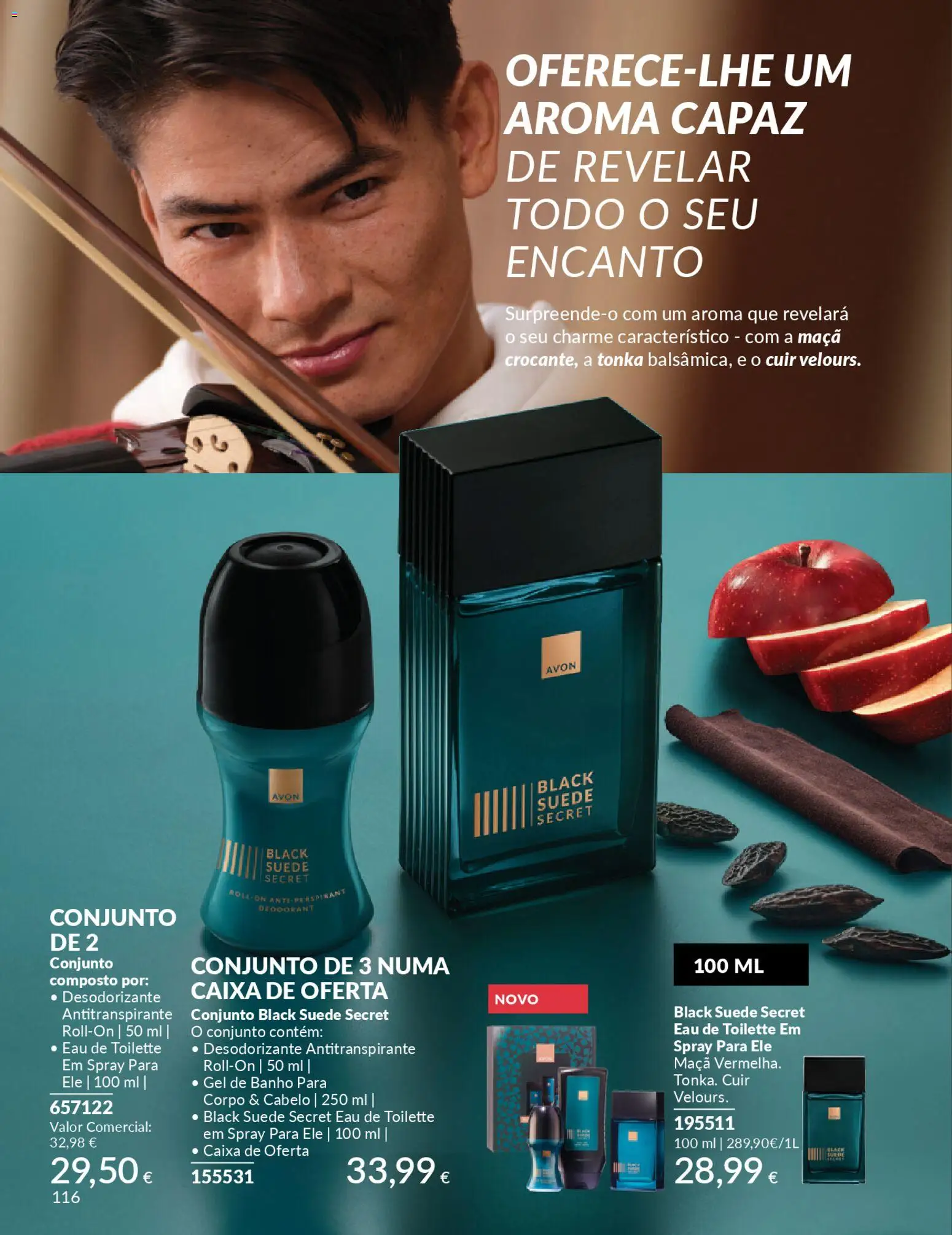 Catálogo Avon Campanha 11 Black Friday │ válido de 01.11.2025 | Página: 116 | Produtos: Eau de toilette, Gel de banho, Desodorizante, Maça