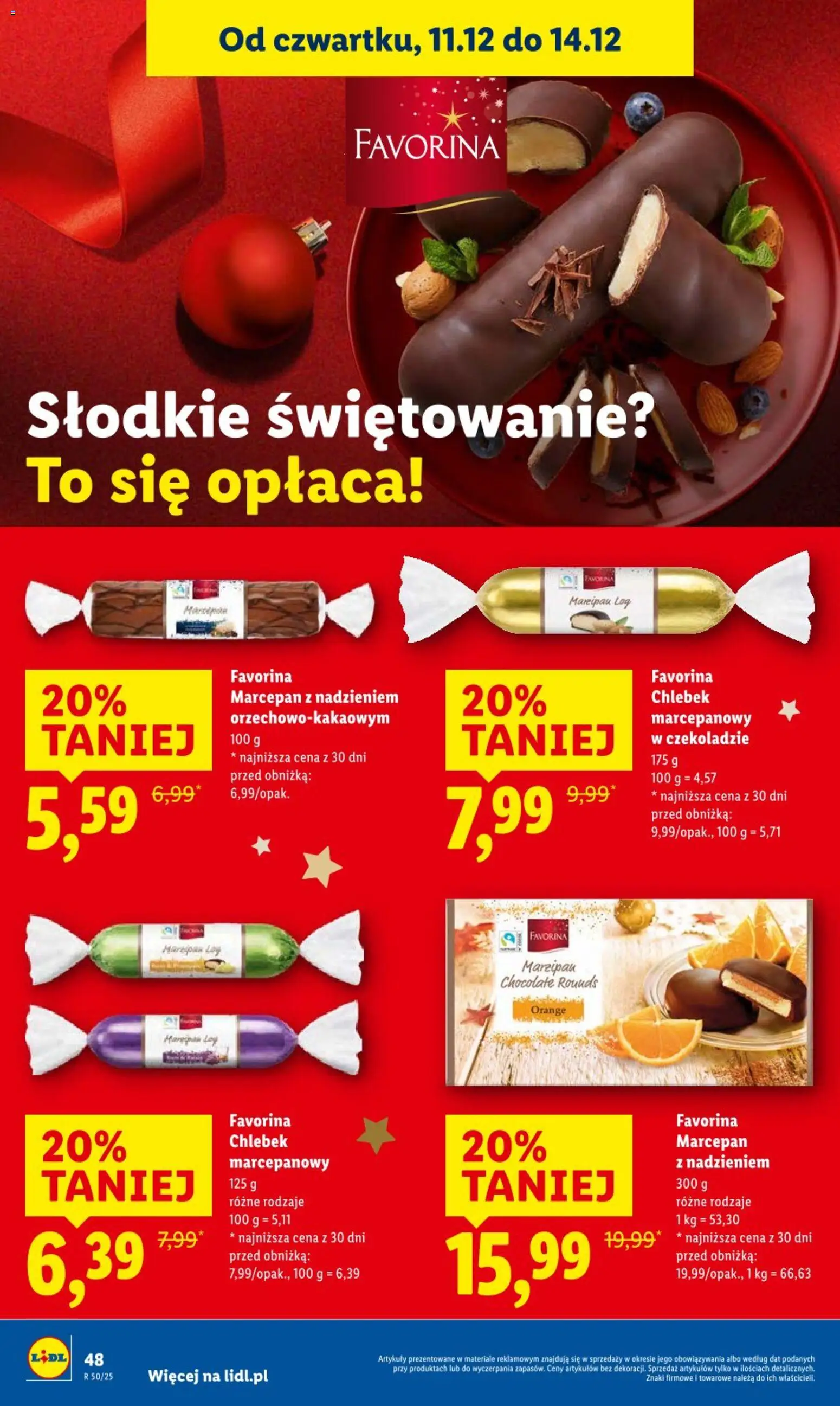 Lidl Gazetka od 11.12.2025 | Strona: 48 | Produkty: Marcepan