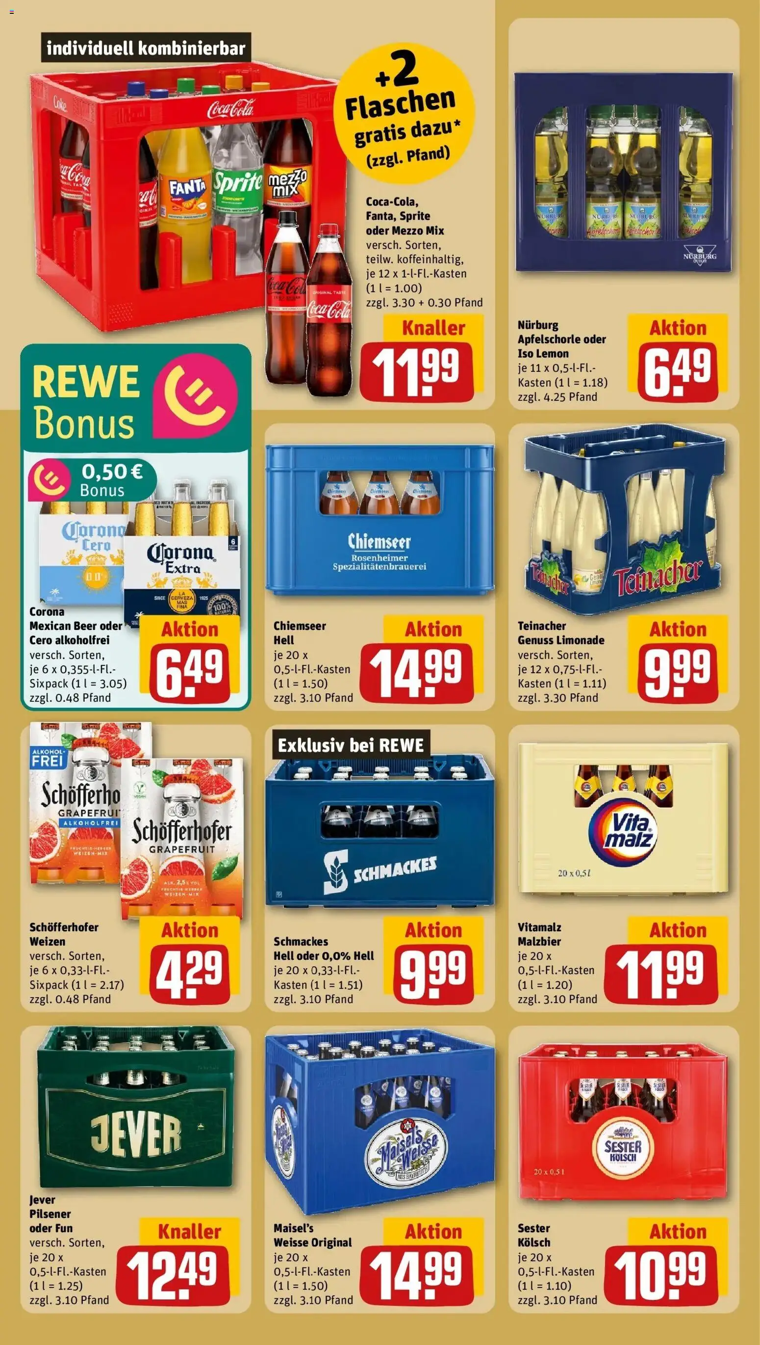 Rewe Prospekt Mendig	 – gültig ab 09.03.2026 | Seite: 15 | Produkte: Mezzo mix, Fanta, Sprite, Jever