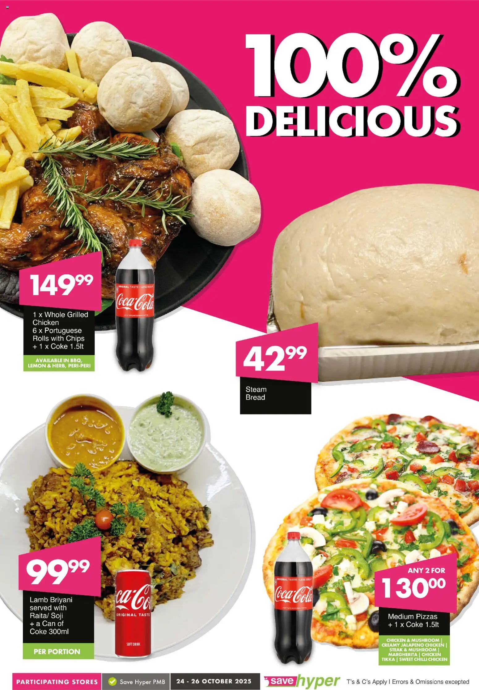New Save catalogue – valid from 24.10.2025 | Page: 9 | Products: Steak, Chicken, Chips, Lemon