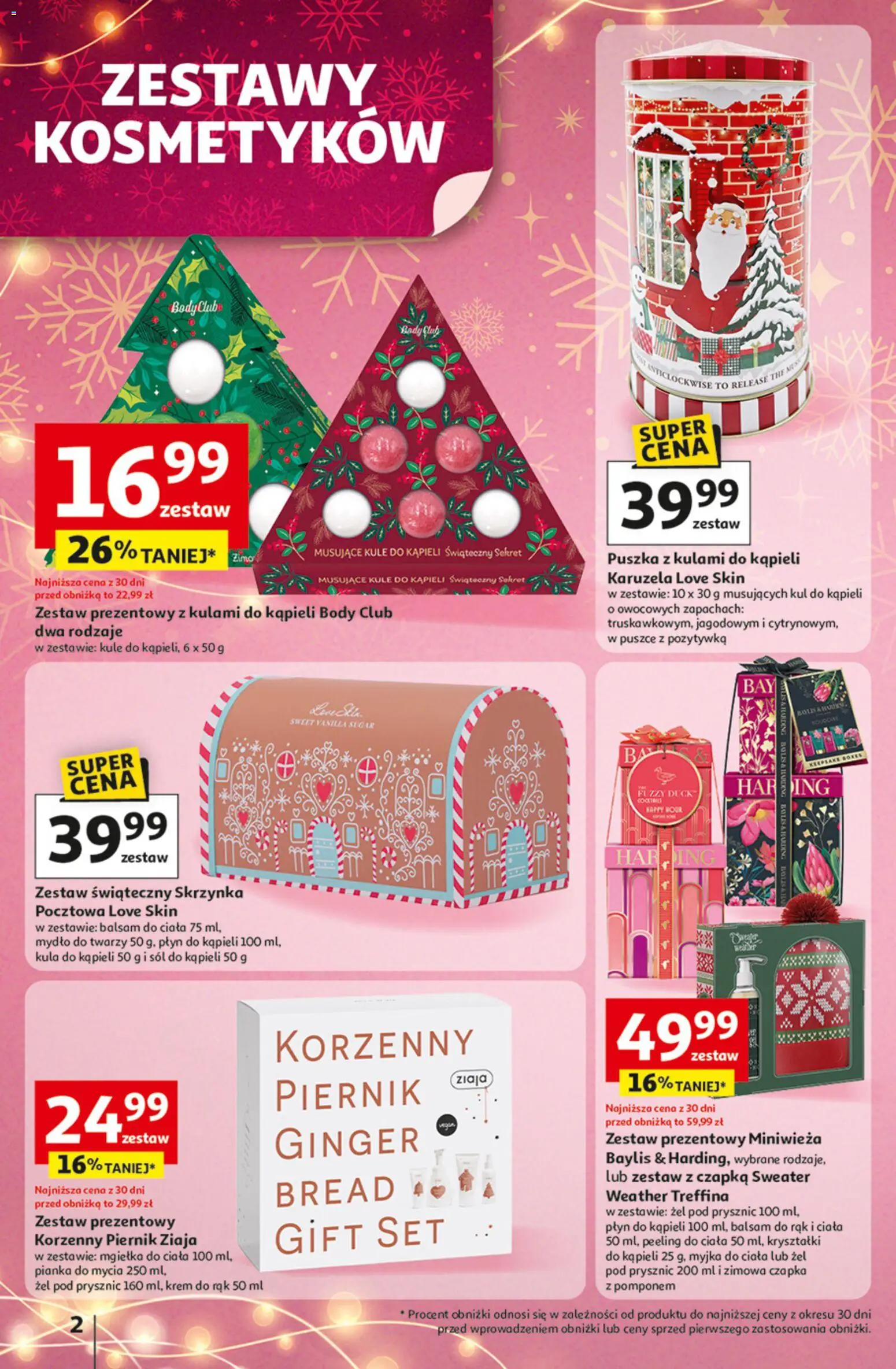 Auchan Gazetka - Katalog prezenty od 27.11.2025 | Strona: 2 | Produkty: Prysznic, Body, Peeling, Sól