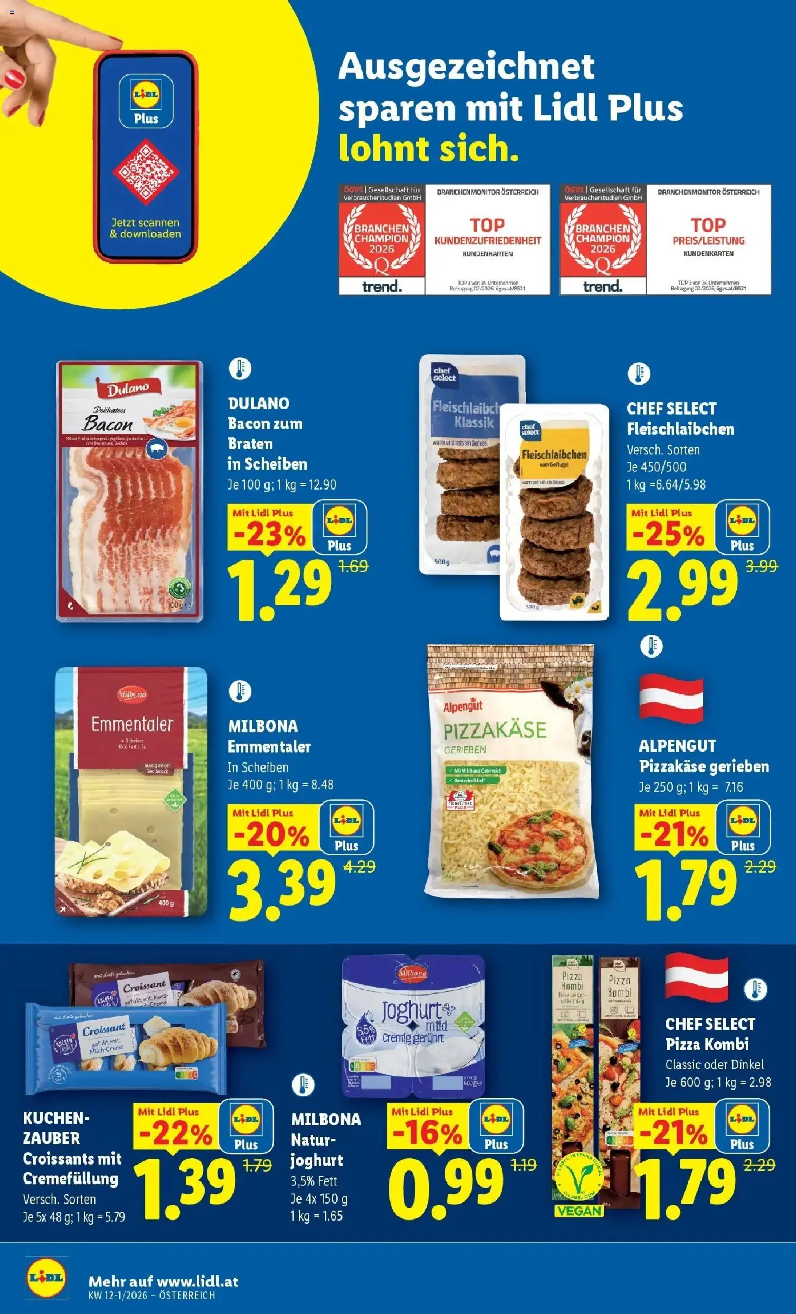 Lidl Flugblatt - Wien, Langenzersdorf, Zwettl gültig ab 12.03.2026 | Seite: 41 | Produkte: Milch, Creme, Joghurt, Pizza