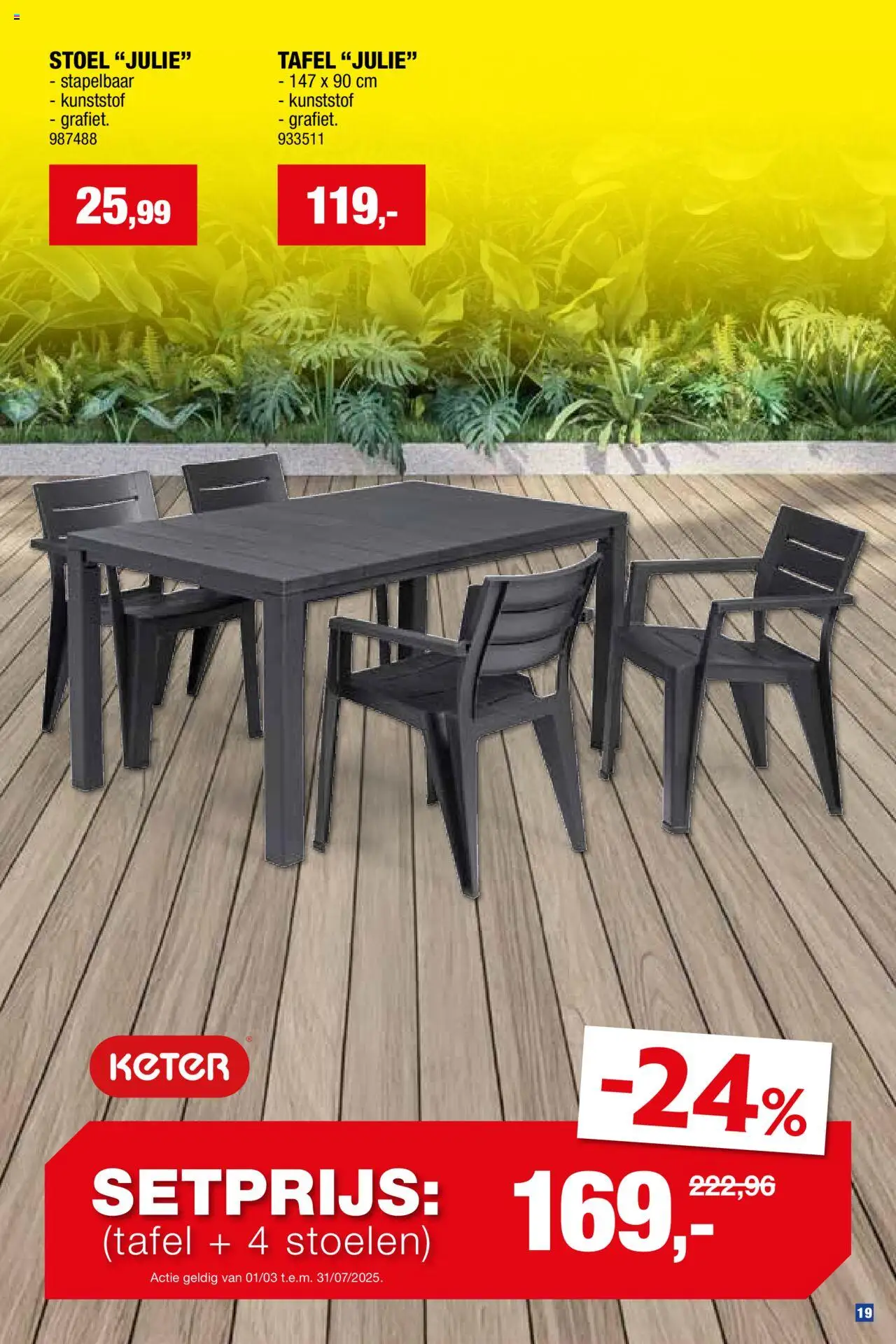  | Pagina: 19 | Producten: Tafel, Stoel