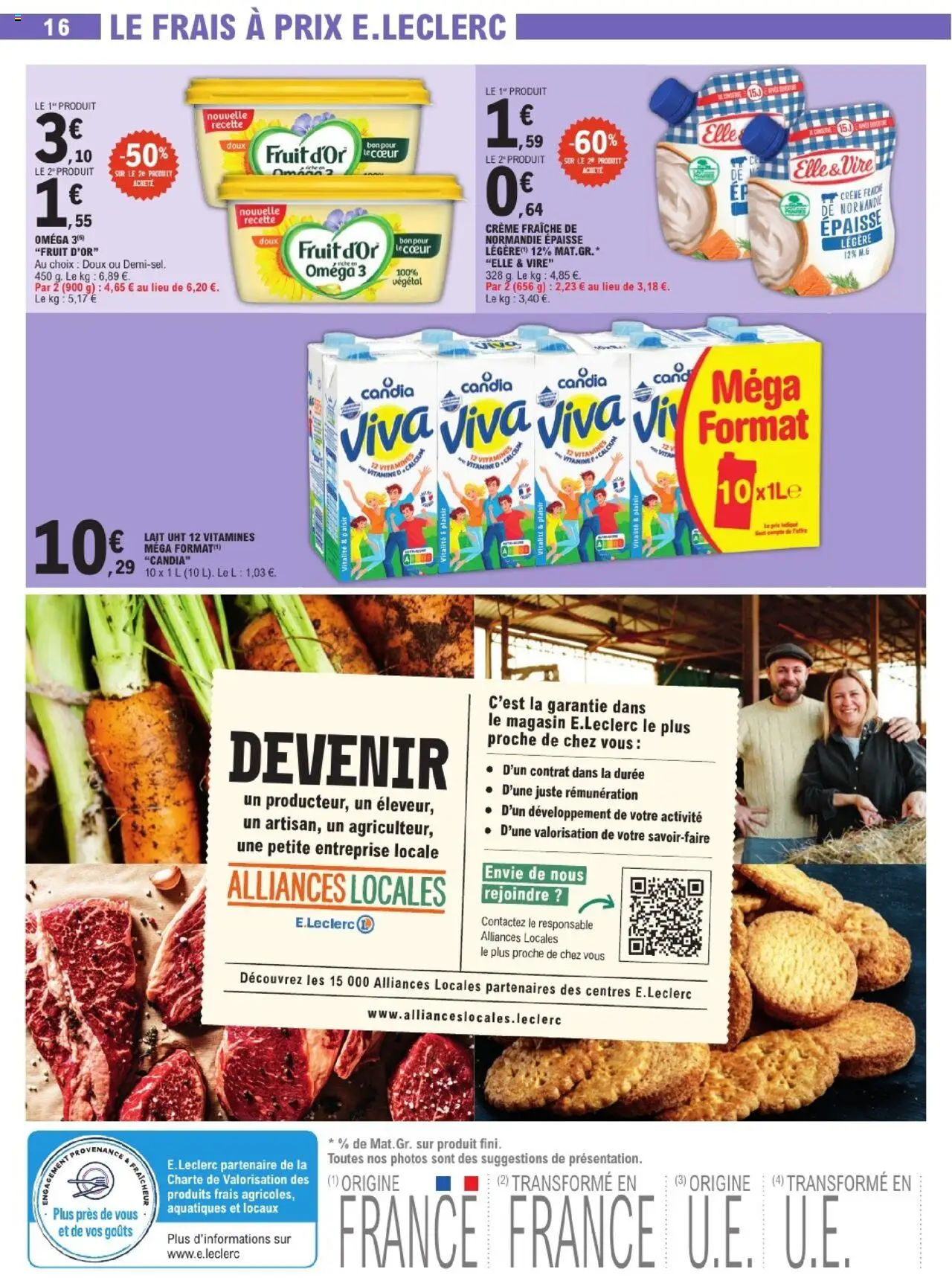  | Page: 16 | Produits: Lait, Crème fraiche, Crème