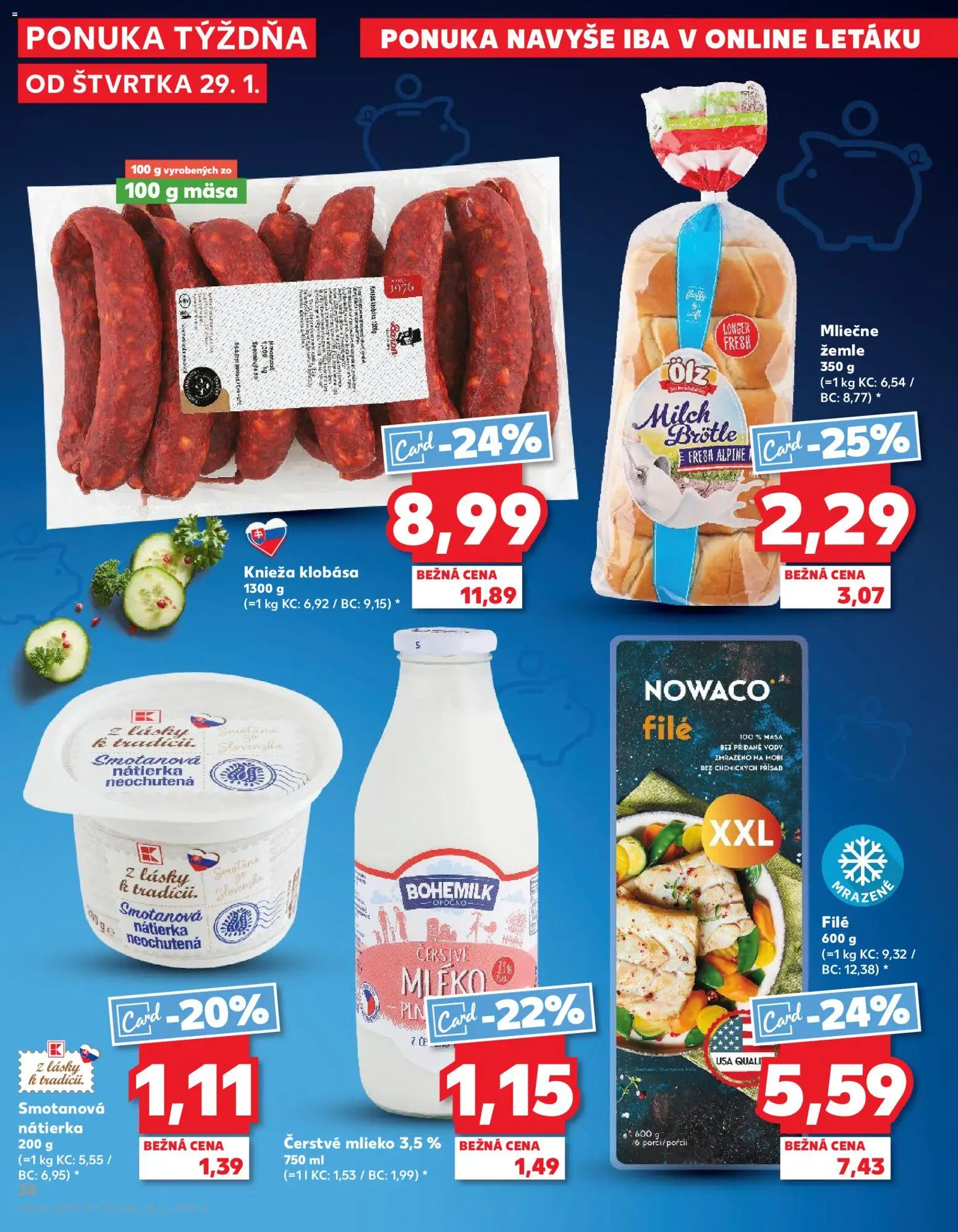 Kaufland SK akciós ujság - amely érvényes a következő dátumtól: 29.01.2026 | Oldal: 38