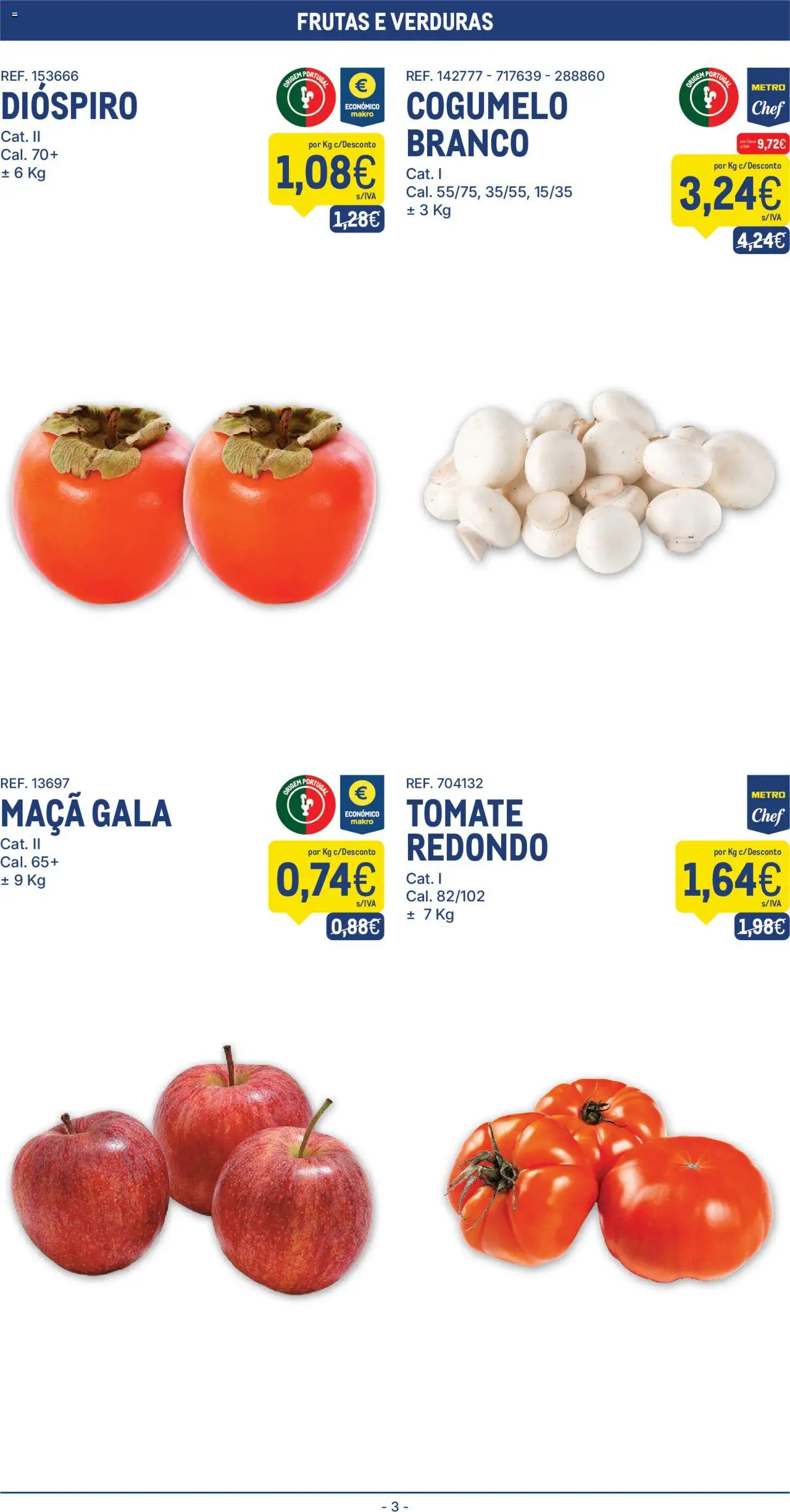 Makro folheto │ válido de 21.10.2025 | Página: 3 | Produtos: Maça, Tomate