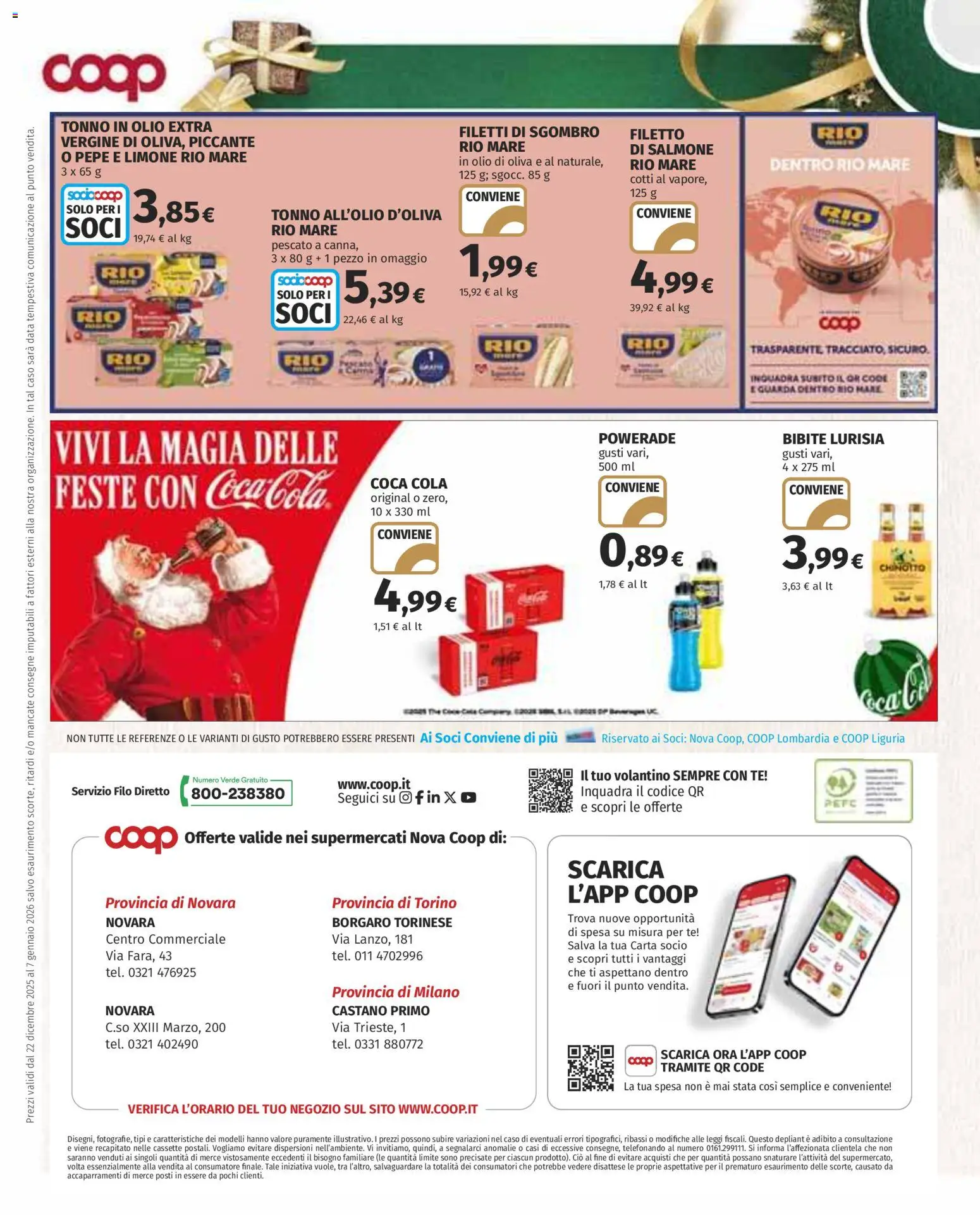 Volantino COOP del 22.12.2025 | Pagina: 14 | Prodotti: Salmone, Chinotto, Pepe, Olio di Oliva