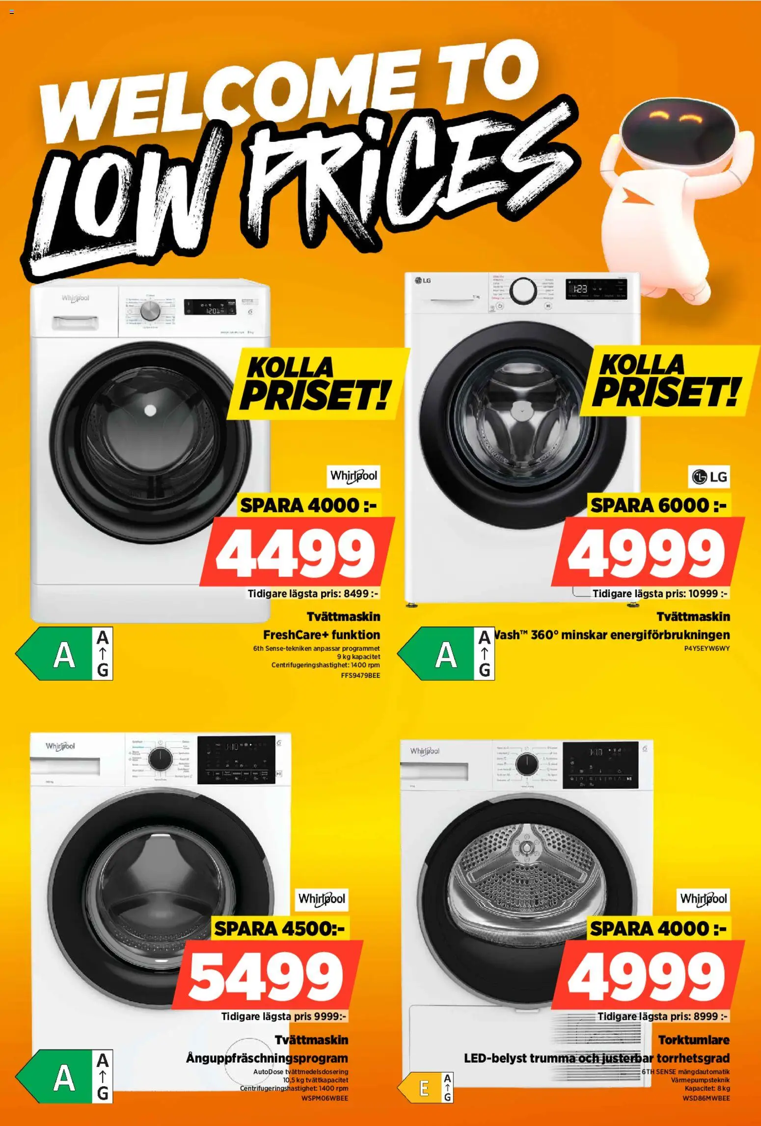 Power reklamblad aktuell från 02.03.2026 | Sida: 8 | Produkter: Tvättmaskin, Torktumlare