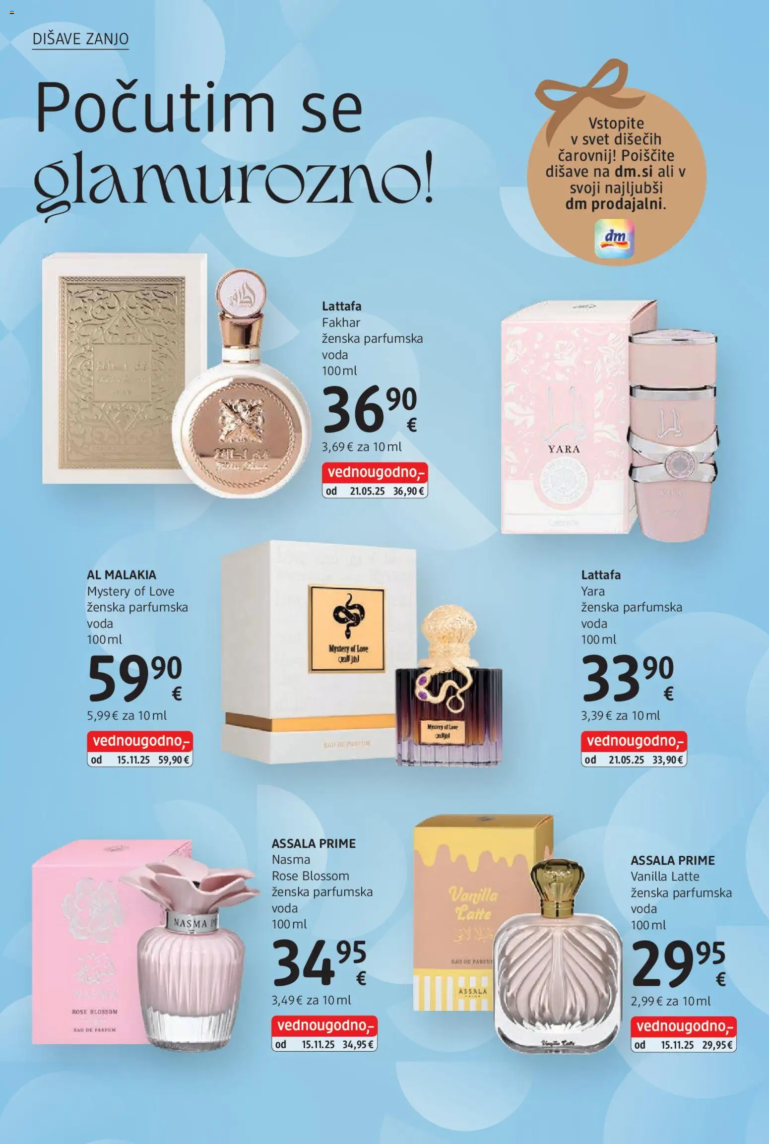 Novi DM Drogerie Markt katalog ponudbe – veljaven od 15.12.2025 | Stran: 4 | Izdelki: Parfum, Voda, Parfumska voda