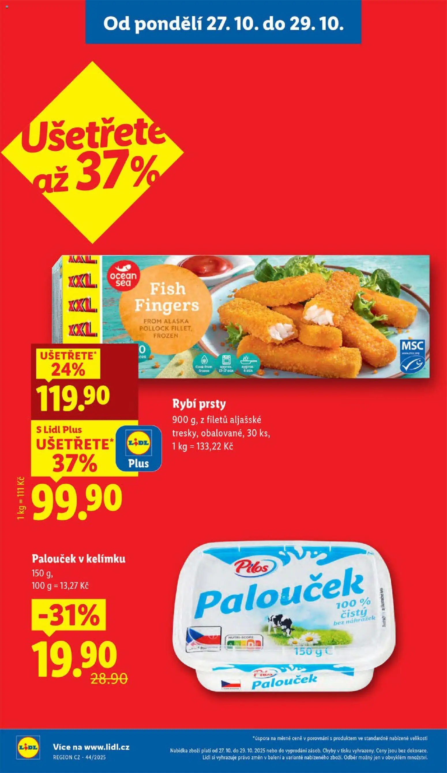 Lidl leták od 27.10.2025 | Strana: 4 | Produkty: Rybí prsty