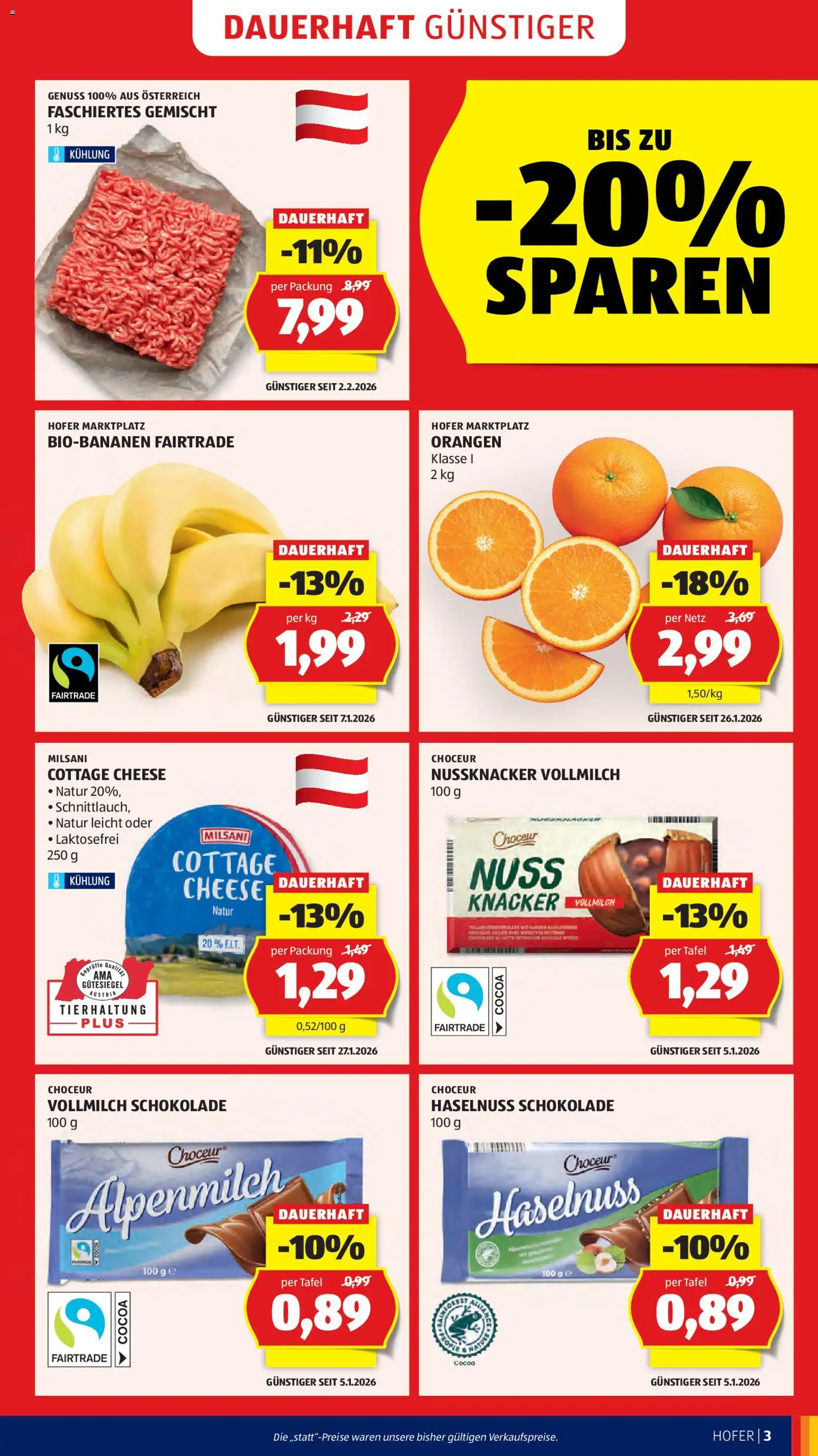 Hofer AT akciós ujság - amely érvényes a következő dátumtól: 13.02.2026 | Oldal: 5 | Termékek: Cottage cheese