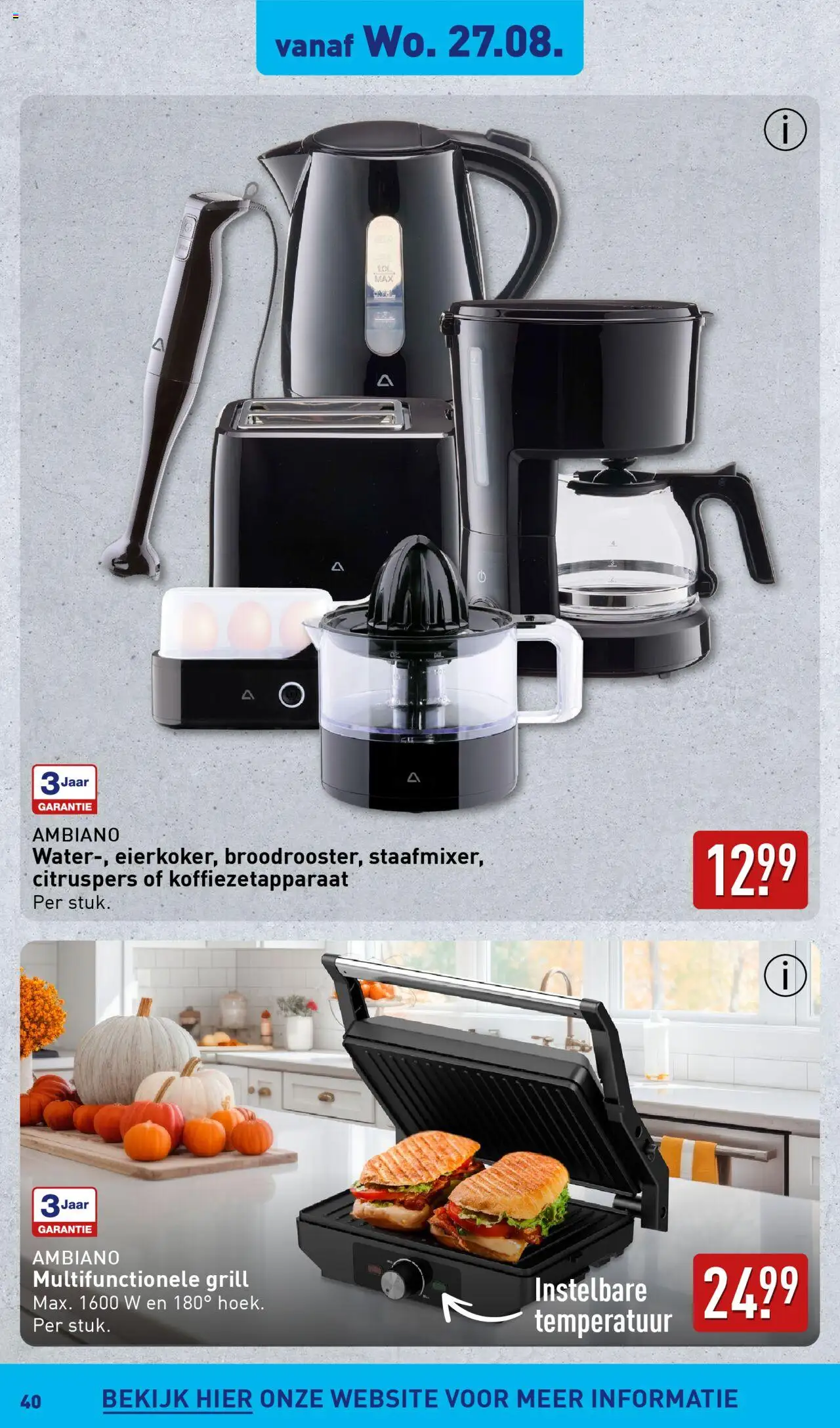  | Pagina: 40 | Producten: Grill, Koffiezetapparaat