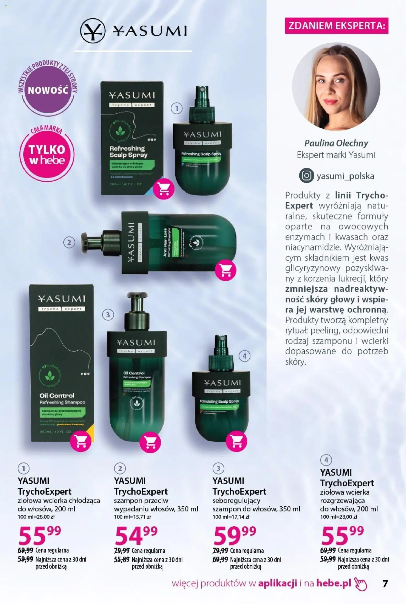 Hebe Gazetka - Katalog od 31.01.2026 | Strona: 7 | Produkty: Szampon, Lotion