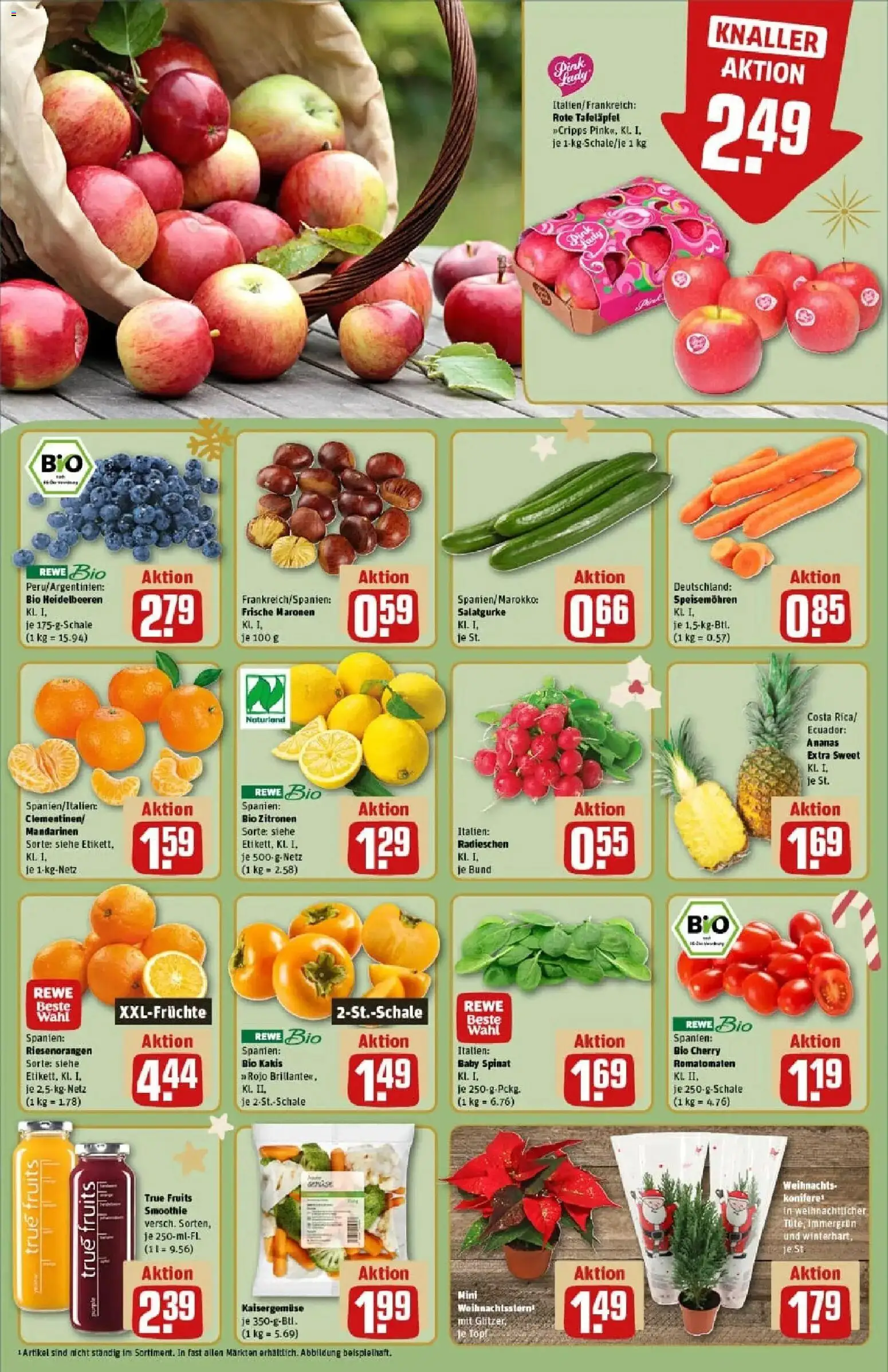 Rewe prospekt Köln	 – gültig ab 24.11.2025 | Seite: 12 | Produkte: Top, Mandarinen, Ananas, Zitronen