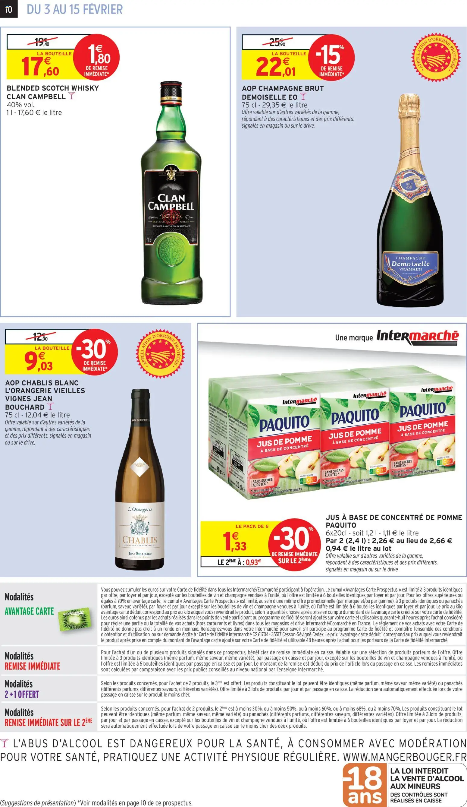 {H1} | Page: 10 | Produits: Pomme, Champagne, Whisky clan Campbell, Jus de pomme