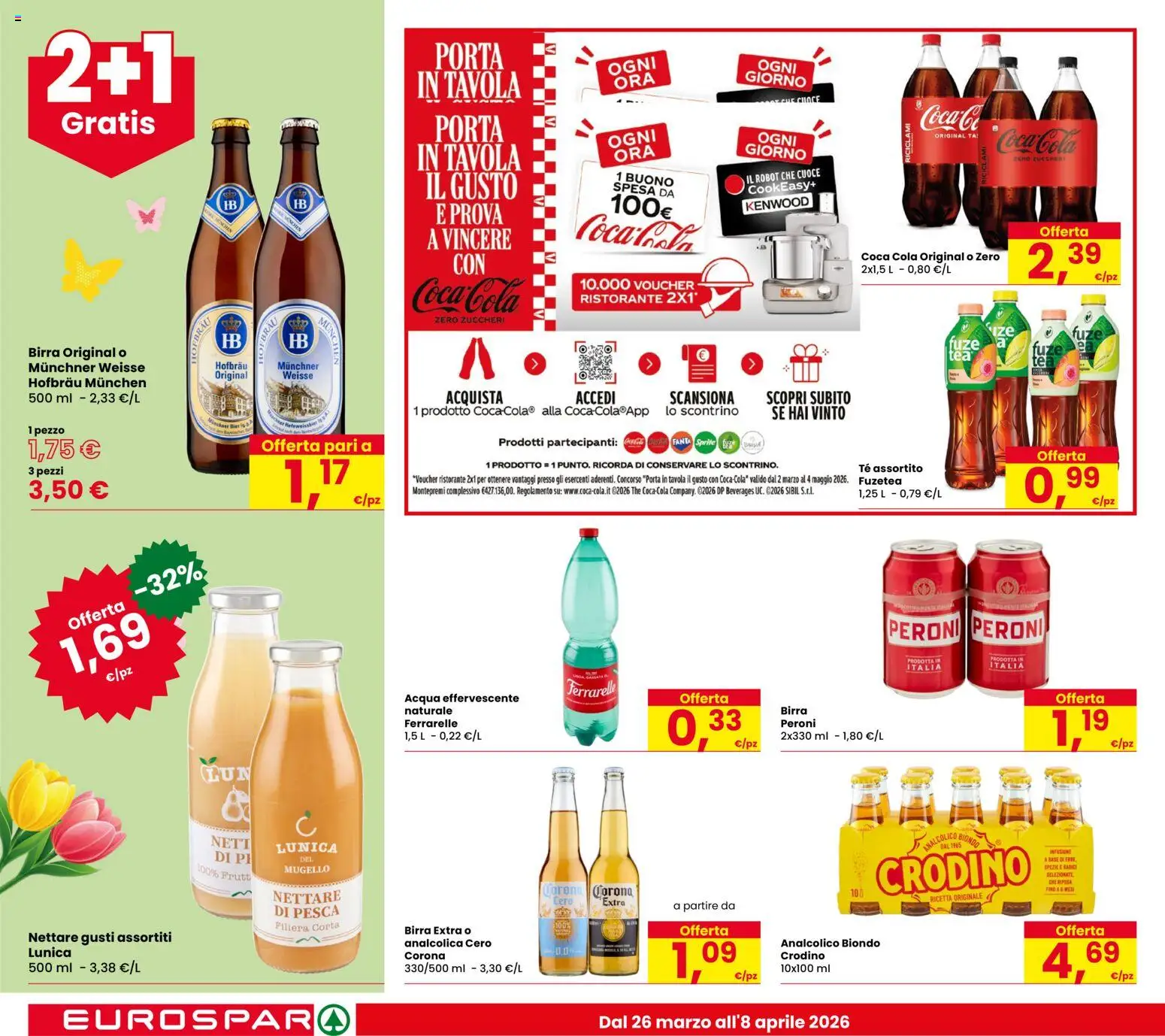 Volantino Eurospar del 26.03.2026 | Pagina: 20 | Prodotti: Birra, Tè, Spezie, Fanta